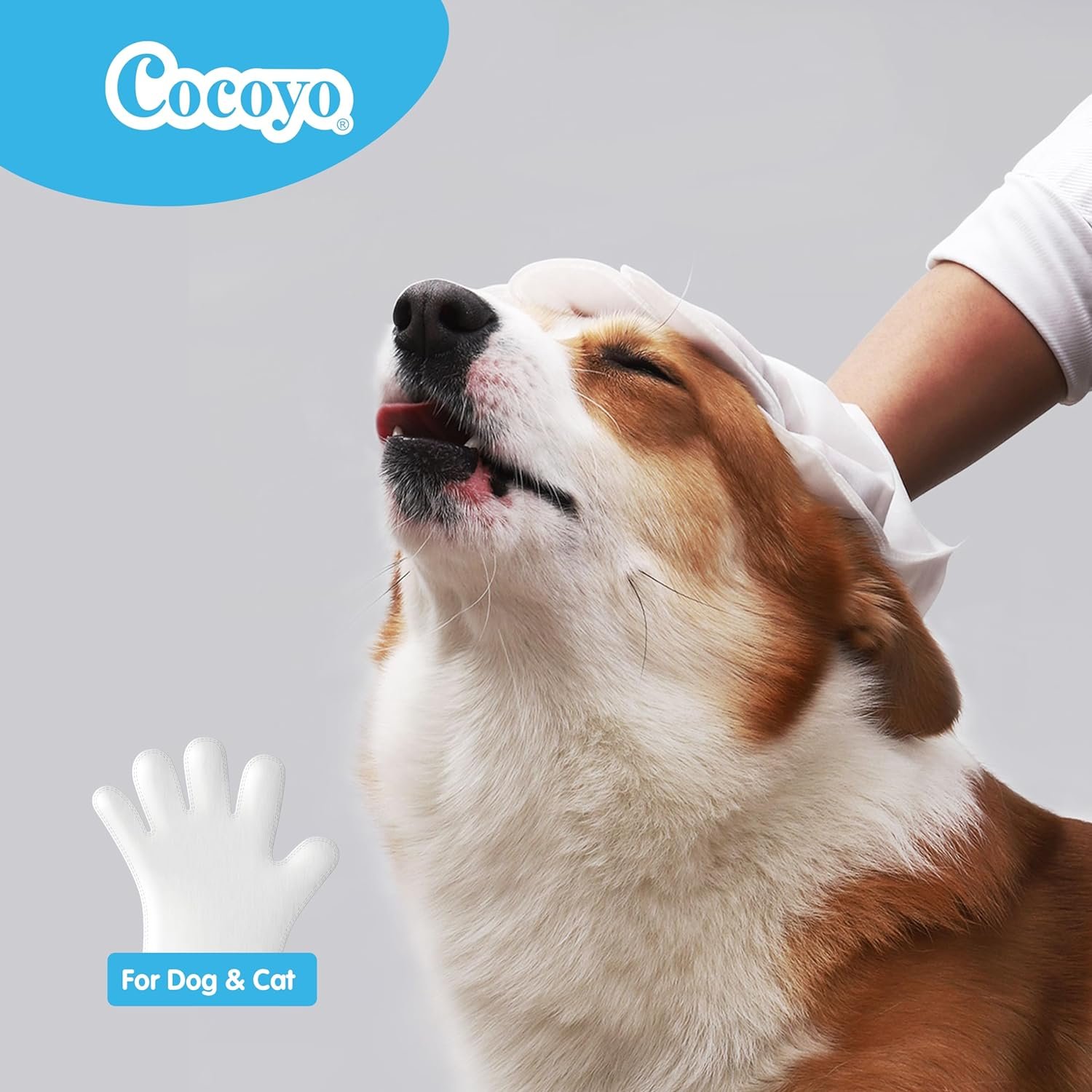 COCOYO Disposable Grooming Glove Wipes for Dogs & Cats I Fur Deodorizing I Fresh Moutain Pine Scent I Rinse Free & Bathing Gloves Wipes (30 Individually-Packed Glove Wet Wipes) (30 Individual Pack) - Image 3