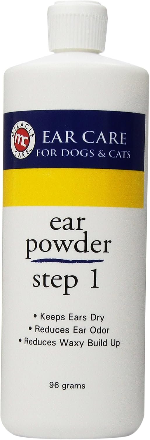 Miracle Care Ear Powder Step 1, 96 Grams, Dog Ear Infection Treatment, Cat & Dog Ear Cleaner Powder for dirt removal - Image 2