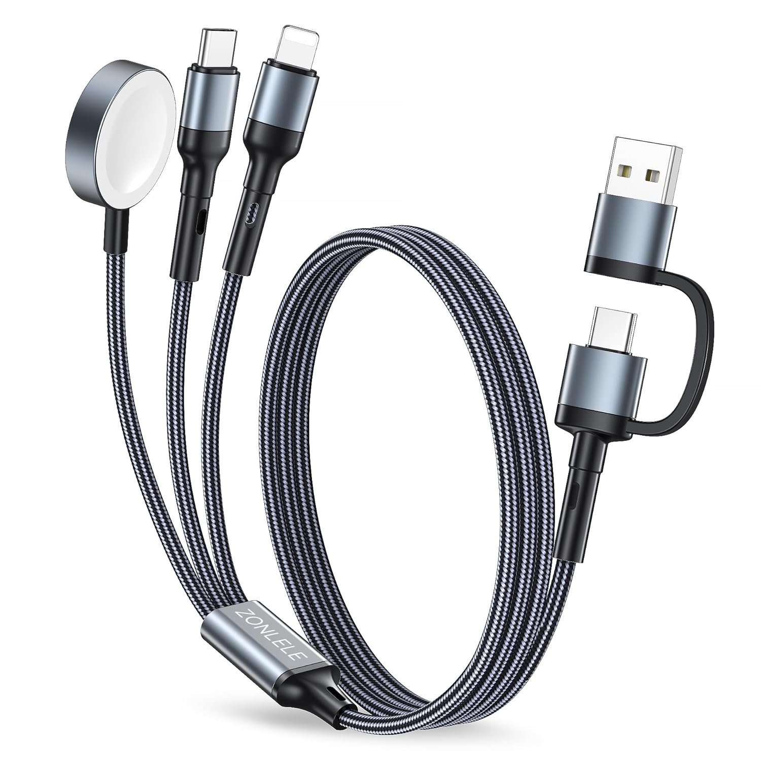 Charger Cable for Apple Watch Upgraded 3 in 2 Fast iPhone Watch Charger USB C Multi Fast Charging Cable Compatible with iWatch Ultra/SE/10/9/8/7/6/5/4/3/2/1 & iPhone 16/15/14/13/12/11/Galaxy S23-4FT - Image 2