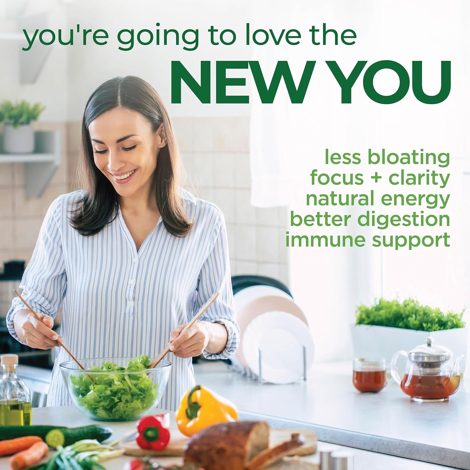 COUNTRY FARMS Super Greens Vegicaps, 32 Super Foods, Whole Food Supplement, Greens, Fruit, Vegetables, Mushrooms & Probiotics, Rich in Antioxidants & Phytonutrients, 60 Count, 30 Servings - Image 7