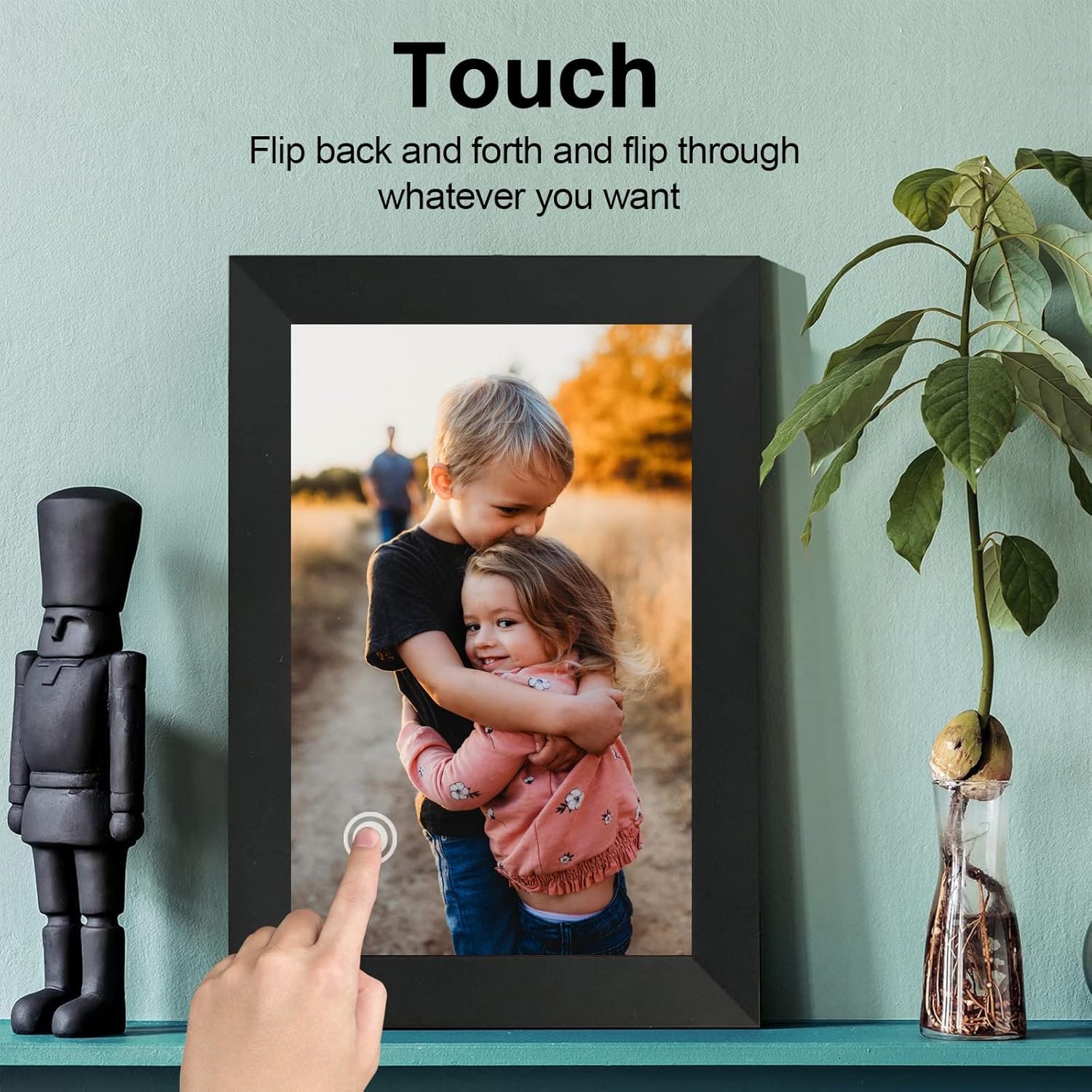FRAMEO Digital Photo Frame, 10.1 Inch WiFi Digital Picture Frame with 1280x800 IPS HD Touch Screen, 32GB Storage Auto-Rotate Wall Mountable Easy Share Photos or Videos via Frameo App from Anywhere - Image 7