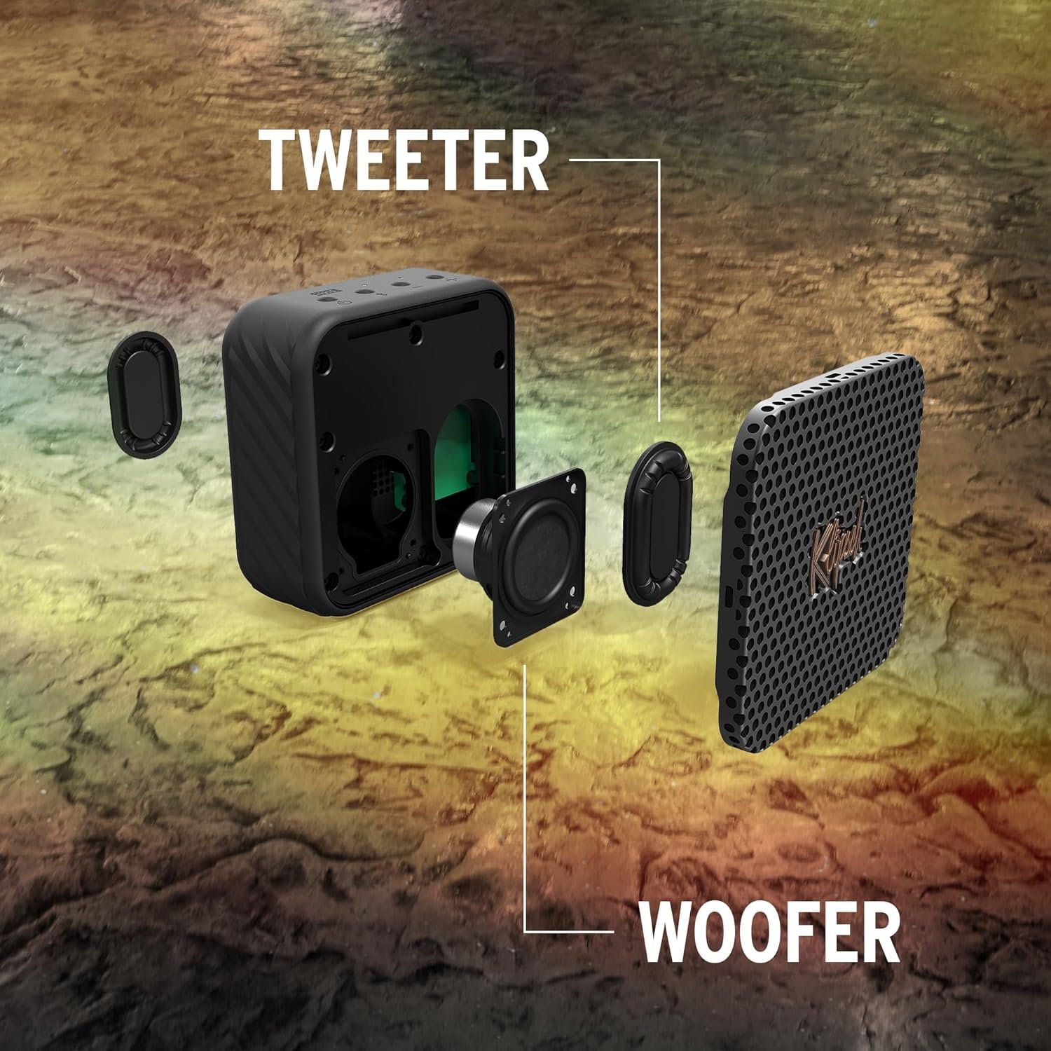 Klipsch The Austin Portable Bluetooth Speaker with a 1.5" Full Range Driver, IP67 dust and Waterproof Rating, 12 Hours of Playtime for a Premium Live Concert Experience - Image 6