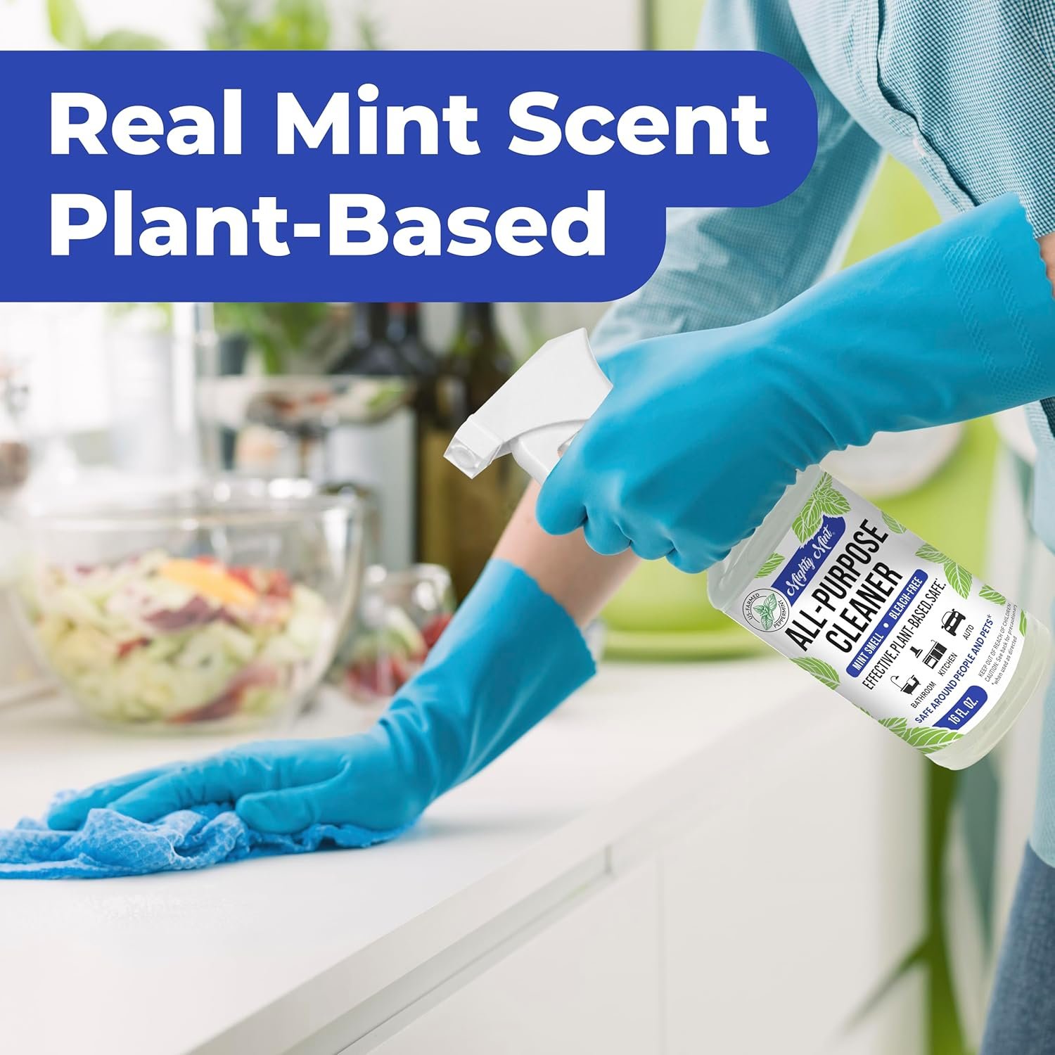 Mighty Mint All-Purpose Cleaner, Non-Toxic Spray for Home, Kitchen, Bathroom, Natural Peppermint Scent, 16oz - Image 4