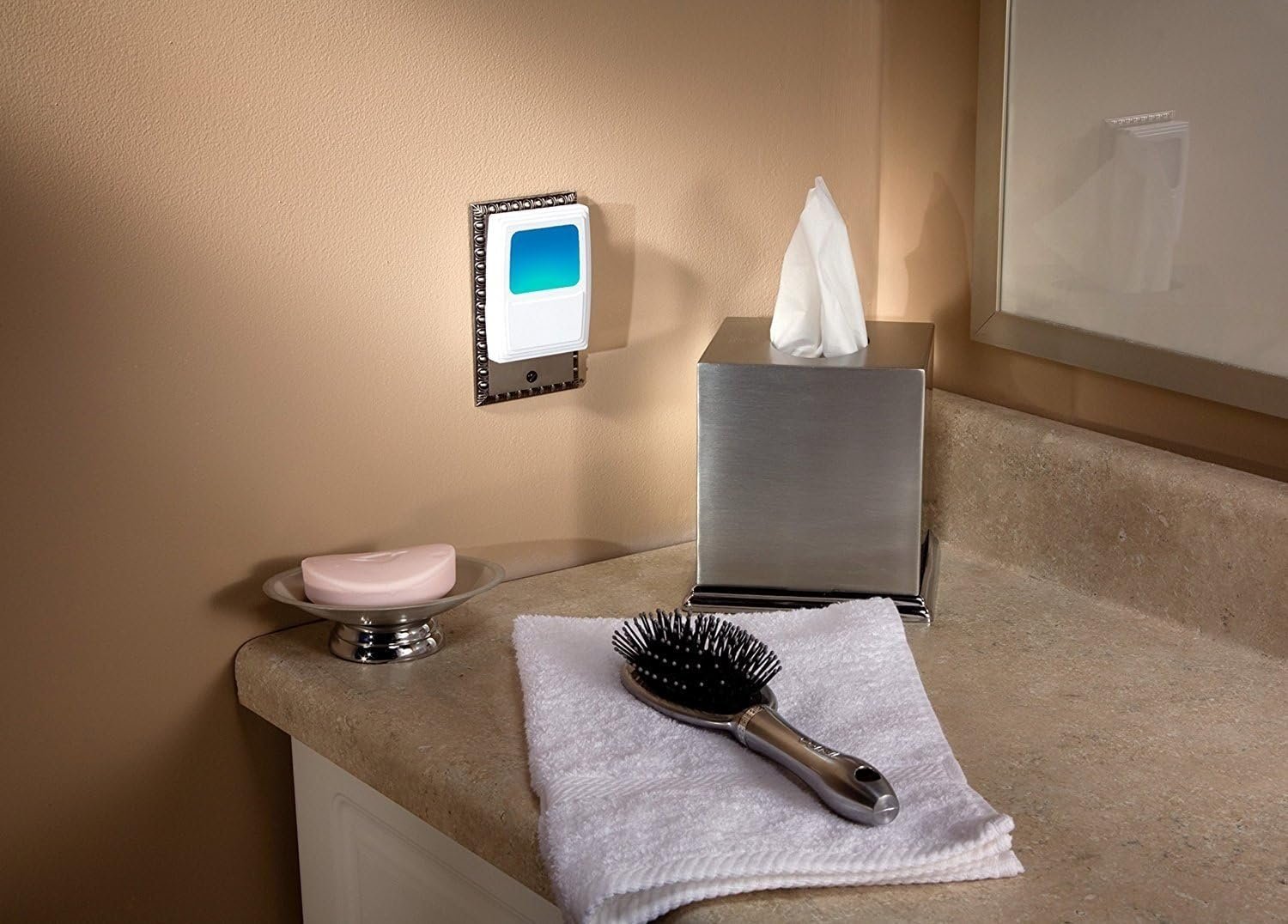 Amerelle Always-On Blue Night Light, 2 Pack (71282) – Plug In LED Night Lights with a Soft, Cool Blue Glow – Slim Led Night Light Suitable for Bedrooms, Bathrooms, Hallways, Kitchen, or Nursery - Image 10