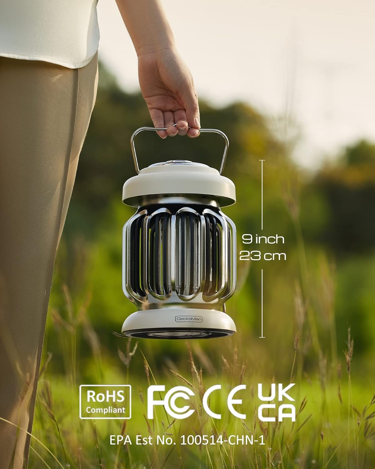 Hybrid Spectrum, Dusk-to-Dawn Bug Zapper Outdoor Bug Zapper Indoor Bug Zapper Mosquito Repellent Outdoor Patio Mosquito Zapper Fly Zapper Fruit Fly Trap for Indoors Mosquito Killer with Light Sensor - Image 7