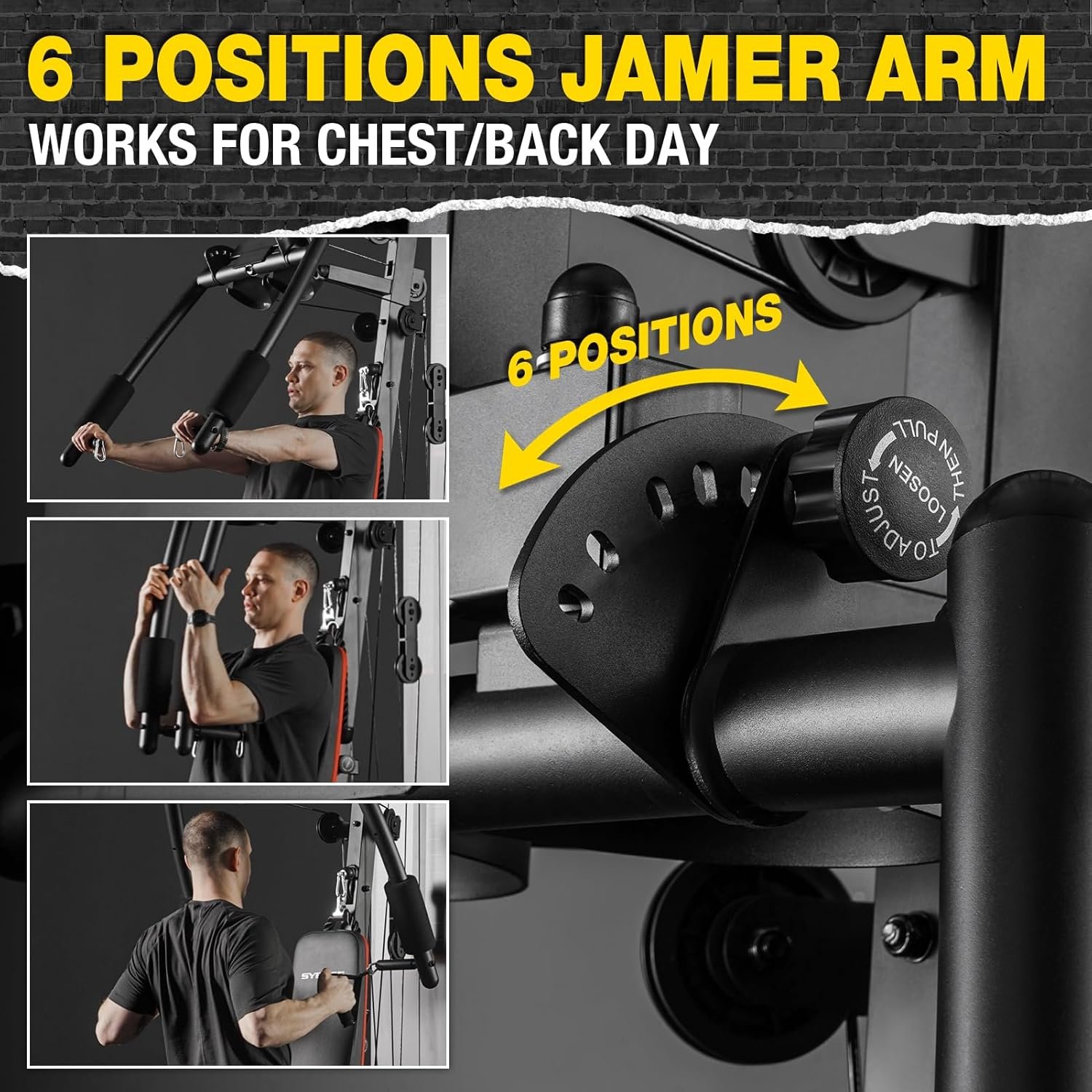 Home Gym, Multifunctional Home Gym Equipment, Home Gym Station with 150LBS Weight Stack, Exercise Equipment for Full Body Strength Training - Image 5