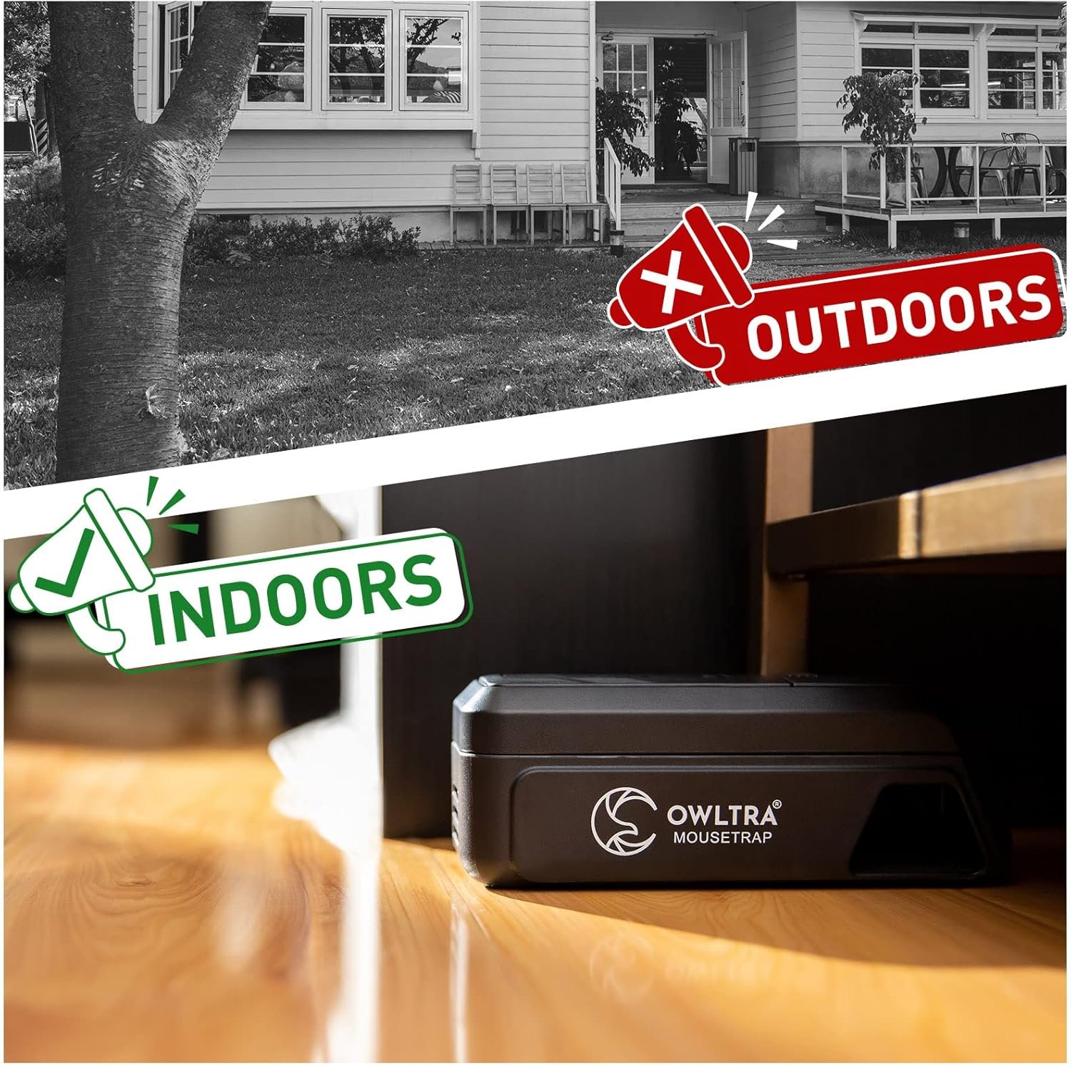 Indoor Electric Mouse Trap, Instant Eliminate Rodent Zapper with Pet Safe Trigger, Black, Small - Image 7