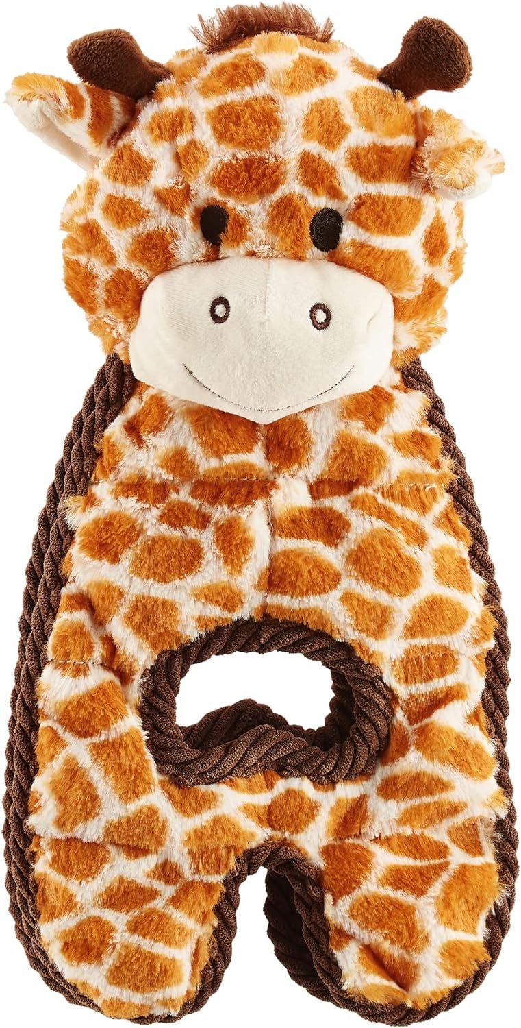 Outward Hound Cuddle Tugs Giraffe Plush Squeaky Dog Toy - Image 2