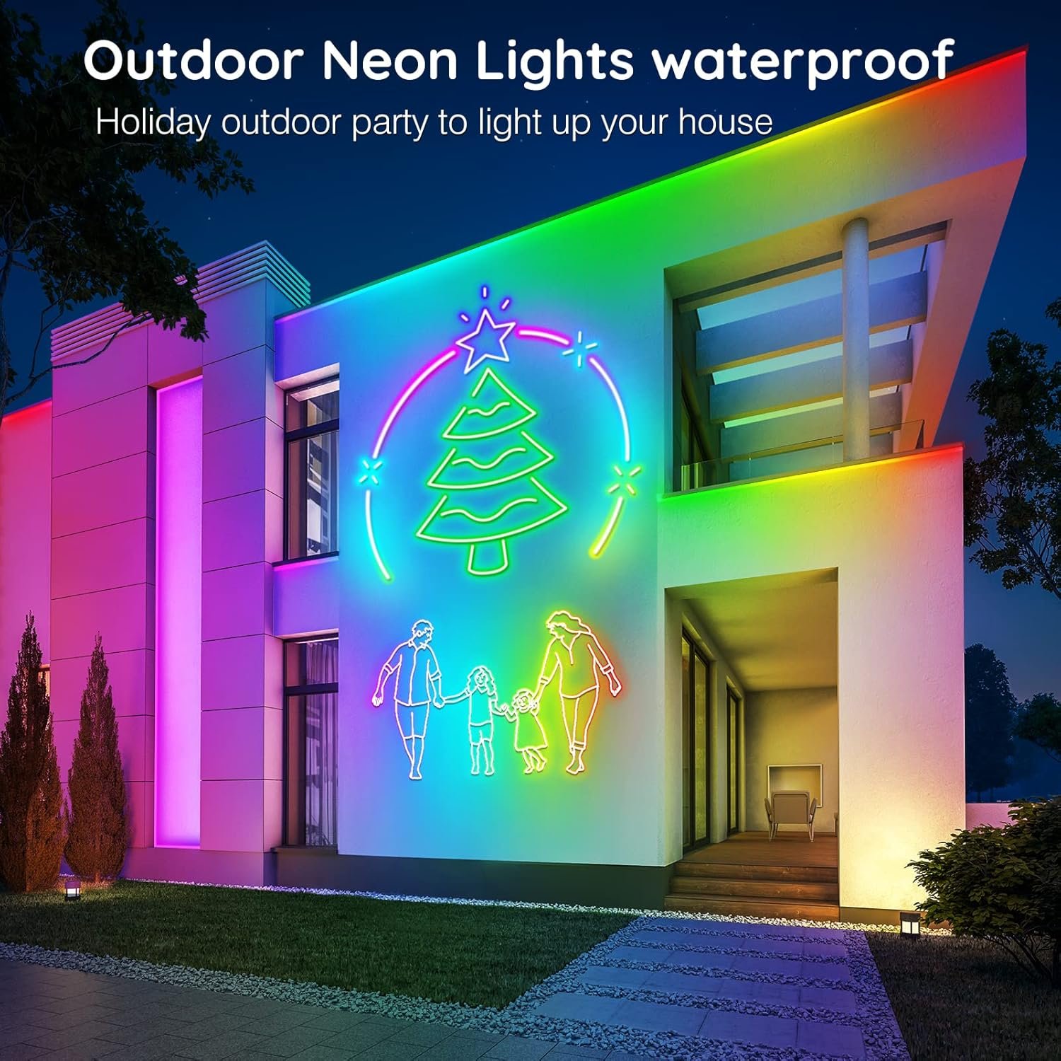 20Ft Neon Rope Lights,Flexible Led Rope Lights Control with App/Remote,Multiple Modes Rope Lights,IP65 Outdoor RGB Led Neon Lights Waterproof,Music Sync Gaming Led Neon Light Strip for Bedroom Decor - Image 7