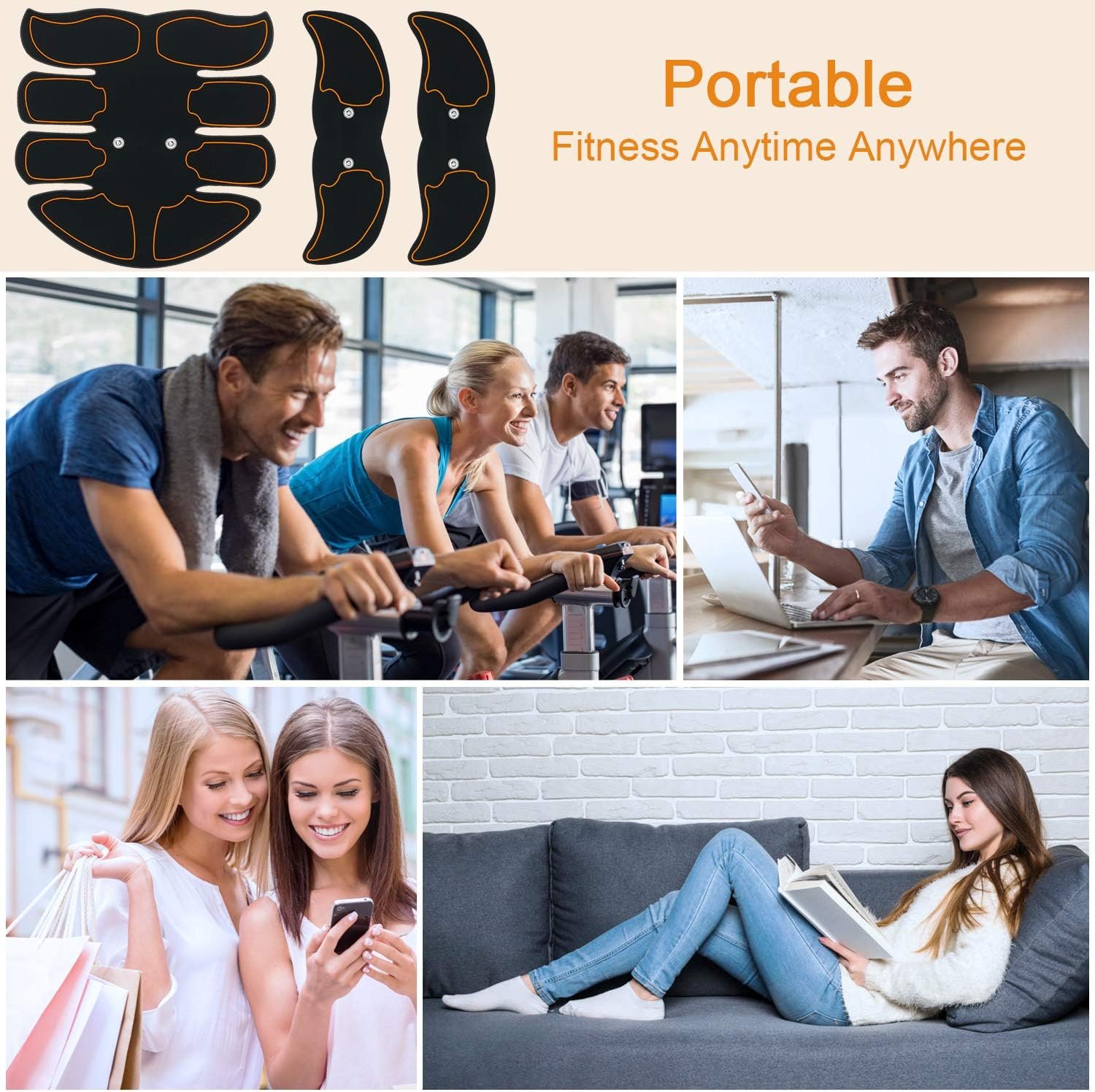 Abs Stimulator, Abdominal Toning Workout for Abdomen/Arm/Leg,Workout Equipment for Men Women,10 pcs Free Gel Pads - Image 6
