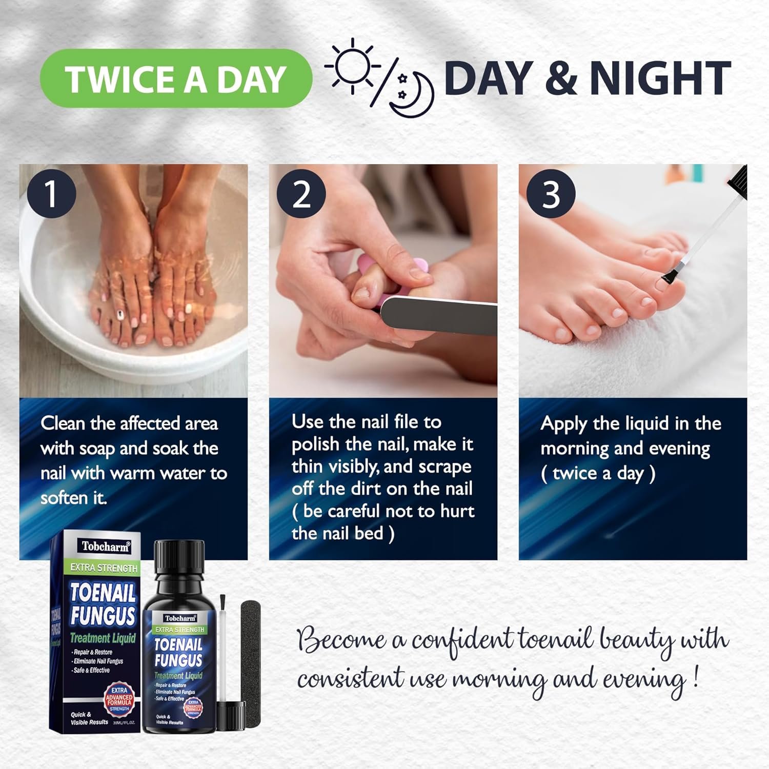 Toenail Fungus Treatment Extra Strength, Nail Fungus Treatment for Toenail, Fungus Nail Treatment, Nail Fungus Treatment for Fingernails (1oz) - Image 7