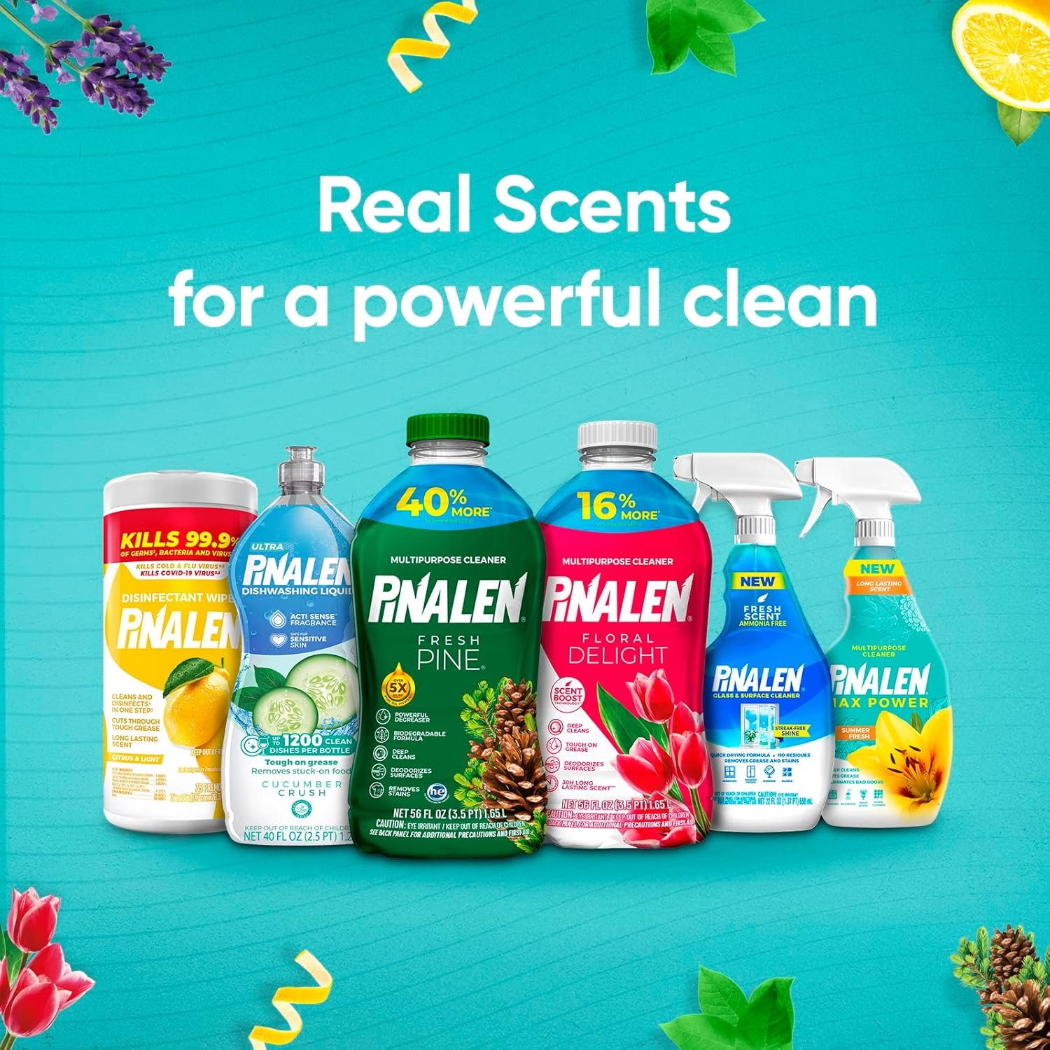 PINALEN Max All Purpose Household Cleaning Floral Scent + Bonus Pack - (33.8 oz) (2024) - Image 10