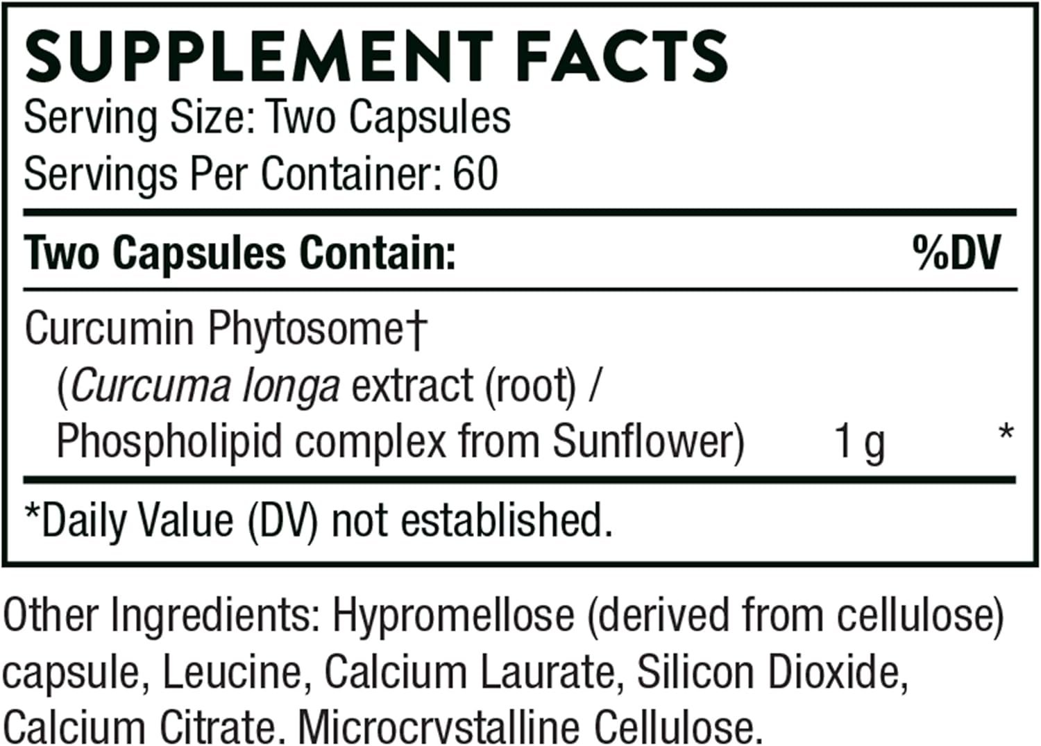 THORNE Curcumin Phytosome 1000 mg (Meriva) - Clinically Studied, High Absorption - Supports Health in Joints, Muscles, GI Tract, Liver, and Brain - 120 Capsules - 60 Servings - Image 3