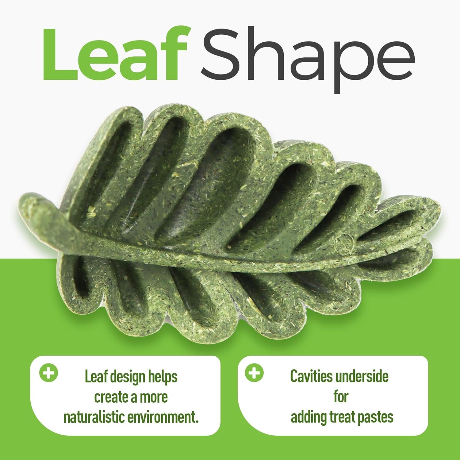 Nibble Leaves 6PCs Small Animal Chew Toys for Teeth, Edible Long Lasting Teeth Grinding Gerbil Chinchilla Degu Hamster Guinea Pig Toys, Dental Chew Treat Boredom Breaker & Habitat Enrichment - Image 5