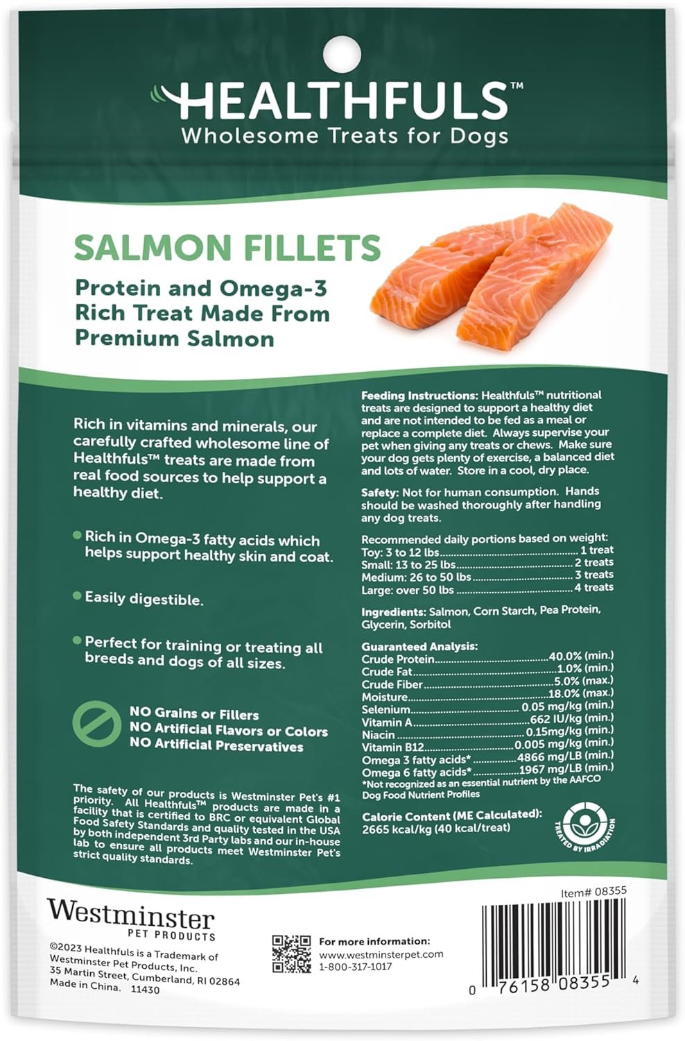Salmon Fillet Dog Treats, 3.5oz - Image 3