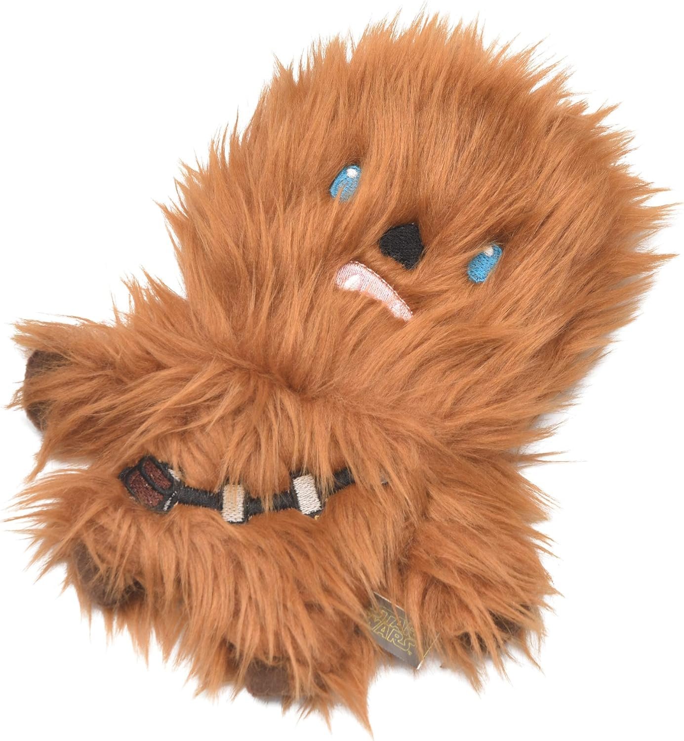 Star Wars for Pets Plush Chewbacca Flattie Dog Toy | Soft Star Wars Toys for Dogs, Brown, Large - 9" | Cute Dog Toy, Squeaky Dog Chew Toy for Pets from Star Wars - Image 4