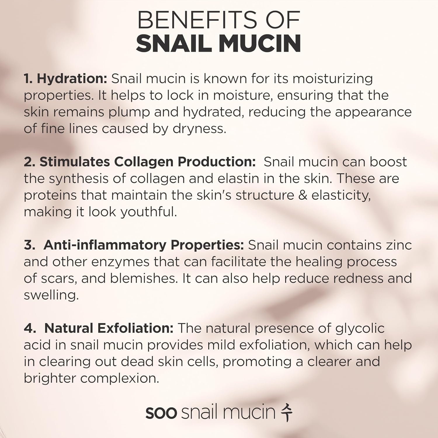 97.5% Snail Mucin Serum - Korean Niacinamide Serum - Glass Skin K Beauty Skincare Routine - Cruelty Free Skin Care for Anti Aging 1oz - Image 8