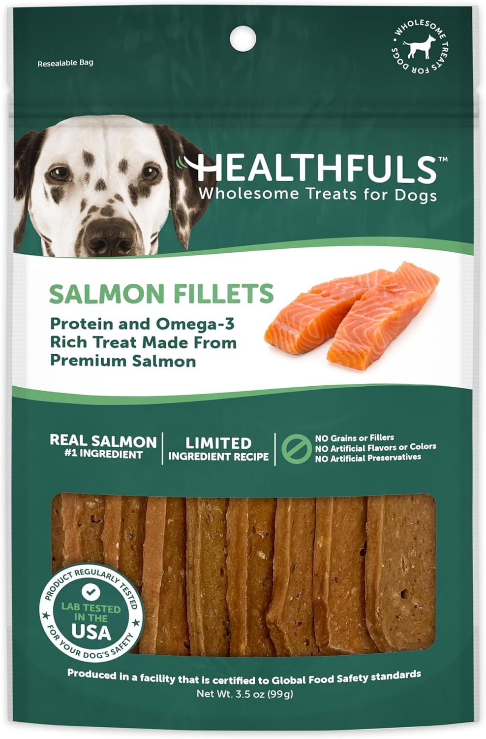 Salmon Fillet Dog Treats, 3.5oz - Image 2