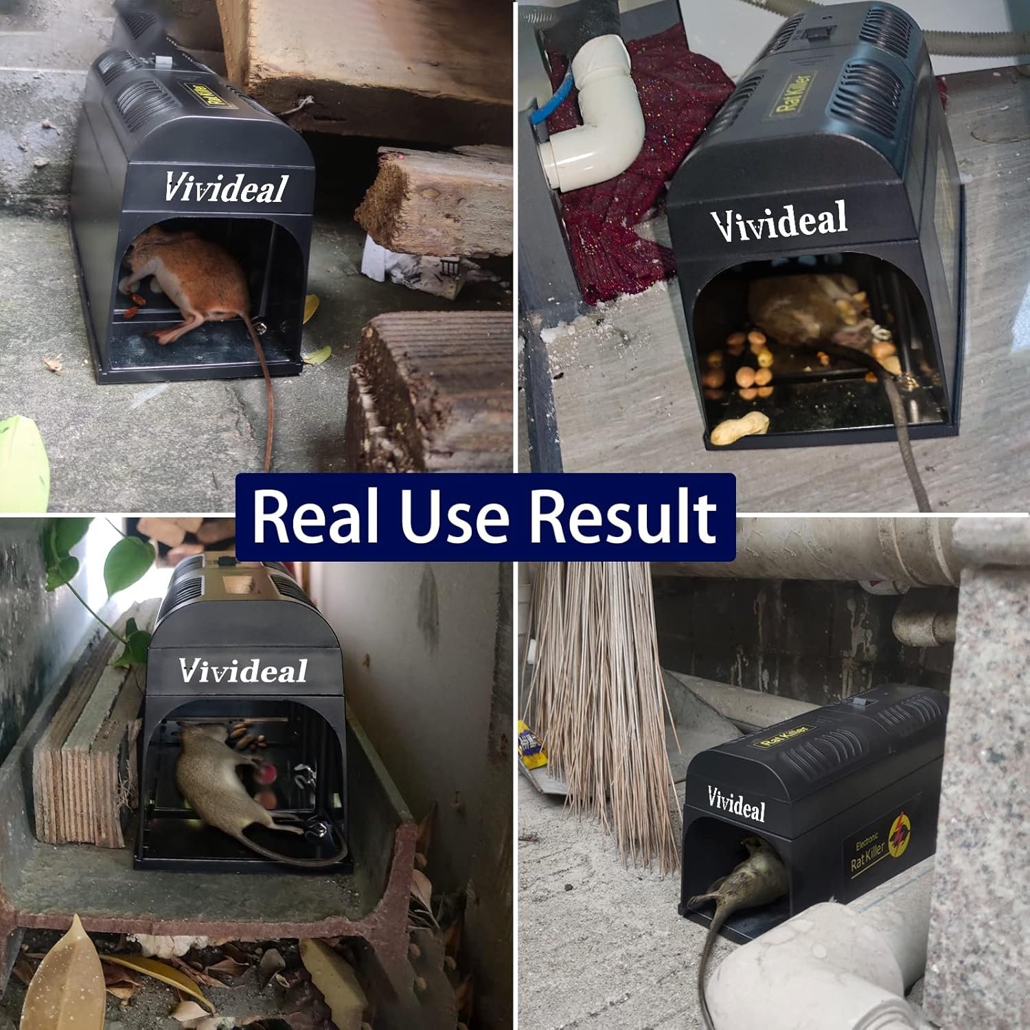 Electric Rat Trap - Humane Mouse Traps Indoor for Homes, Instantly Kill Rodent Zapper with Powerful Voltage, Works for Mice Rats Chipmunks Squirrels - Image 8