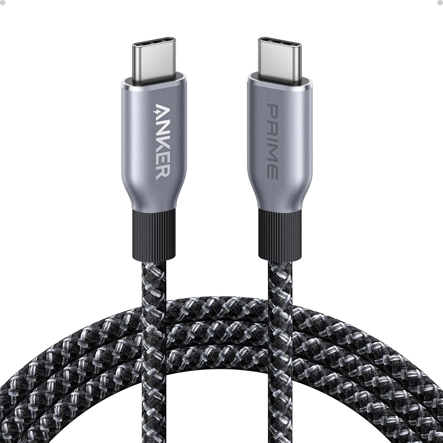 Anker Prime USB C to USB C Cable, 240W 6 ft Fast Charging USB C Cable, Upcycled-Braided Nylon with 100-Year Bend Durability, USB 2.0 Cable for iPhone 16/16 Pro/16 Pro Max/16 Plus, MacBook, Galaxy S24 - Image 2