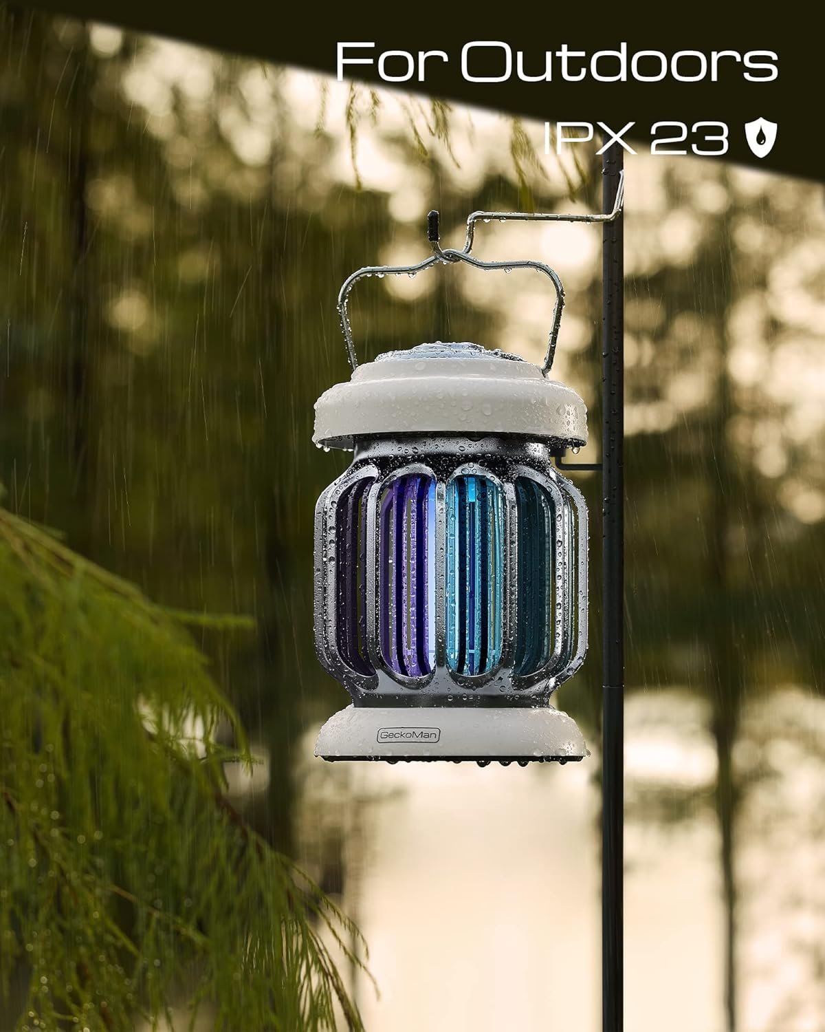 Hybrid Spectrum, Dusk-to-Dawn Bug Zapper Outdoor Bug Zapper Indoor Bug Zapper Mosquito Repellent Outdoor Patio Mosquito Zapper Fly Zapper Fruit Fly Trap for Indoors Mosquito Killer with Light Sensor - Image 4