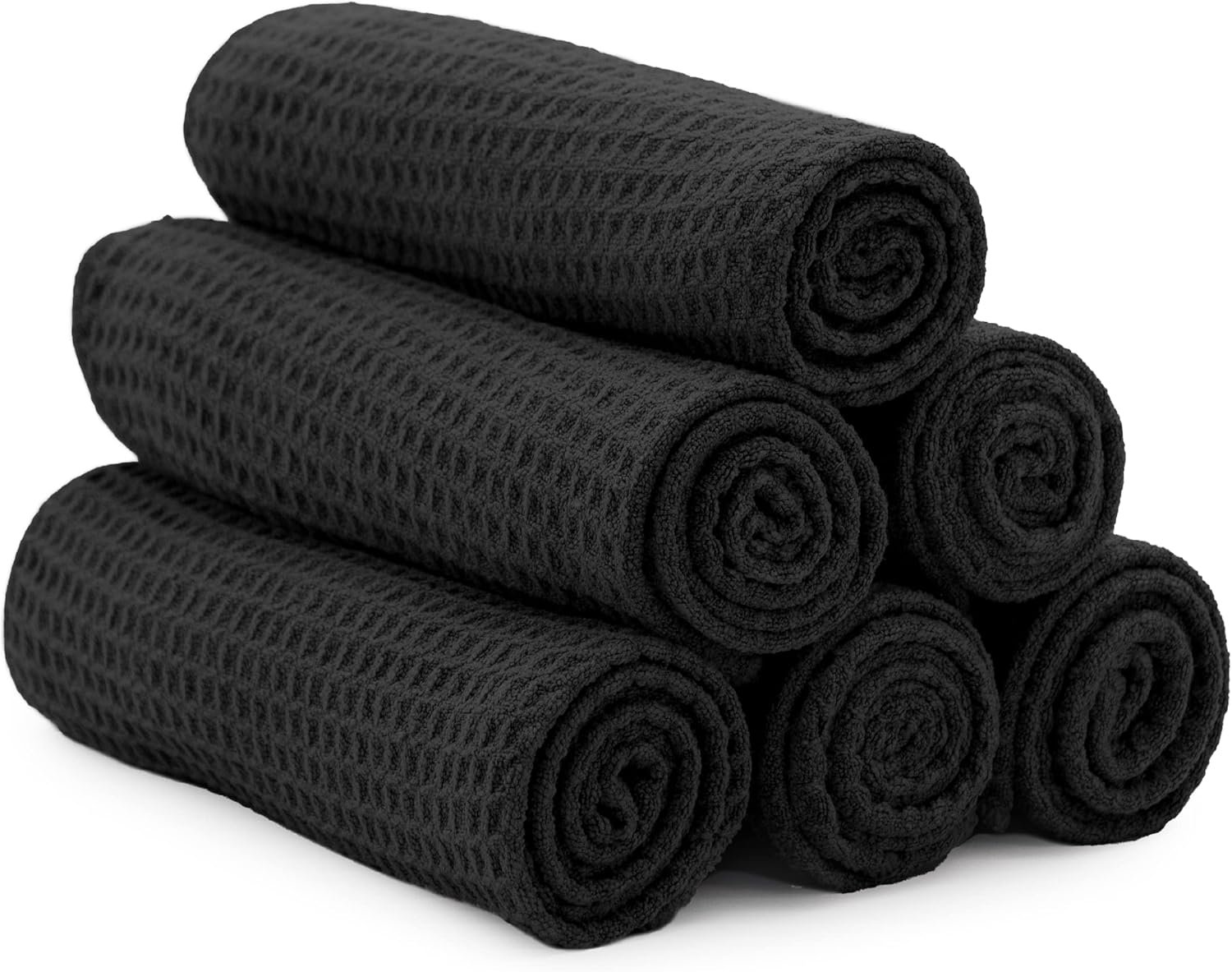 S&T INC. Microfiber Sweat Towel for Gym, Yoga Towel for Home Gym, Workout Towels for Gym Bag, 16 Inch x 27 Inch, 6 Pack - Image 2