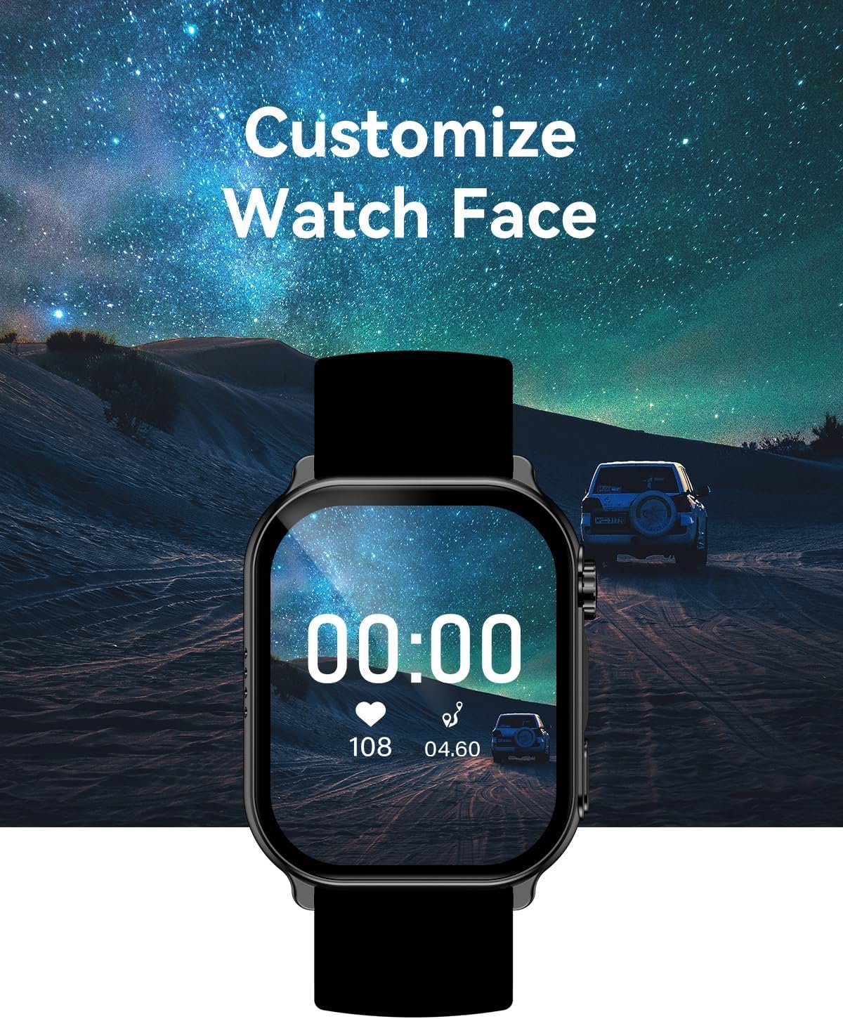 Smart Watch for Men Women(Answer/Make Calls), 2.01" AMOLED HD Display Heart Rate Sleep Monitor Fitness Activity Tracker for Android iOS,B2 - Image 10