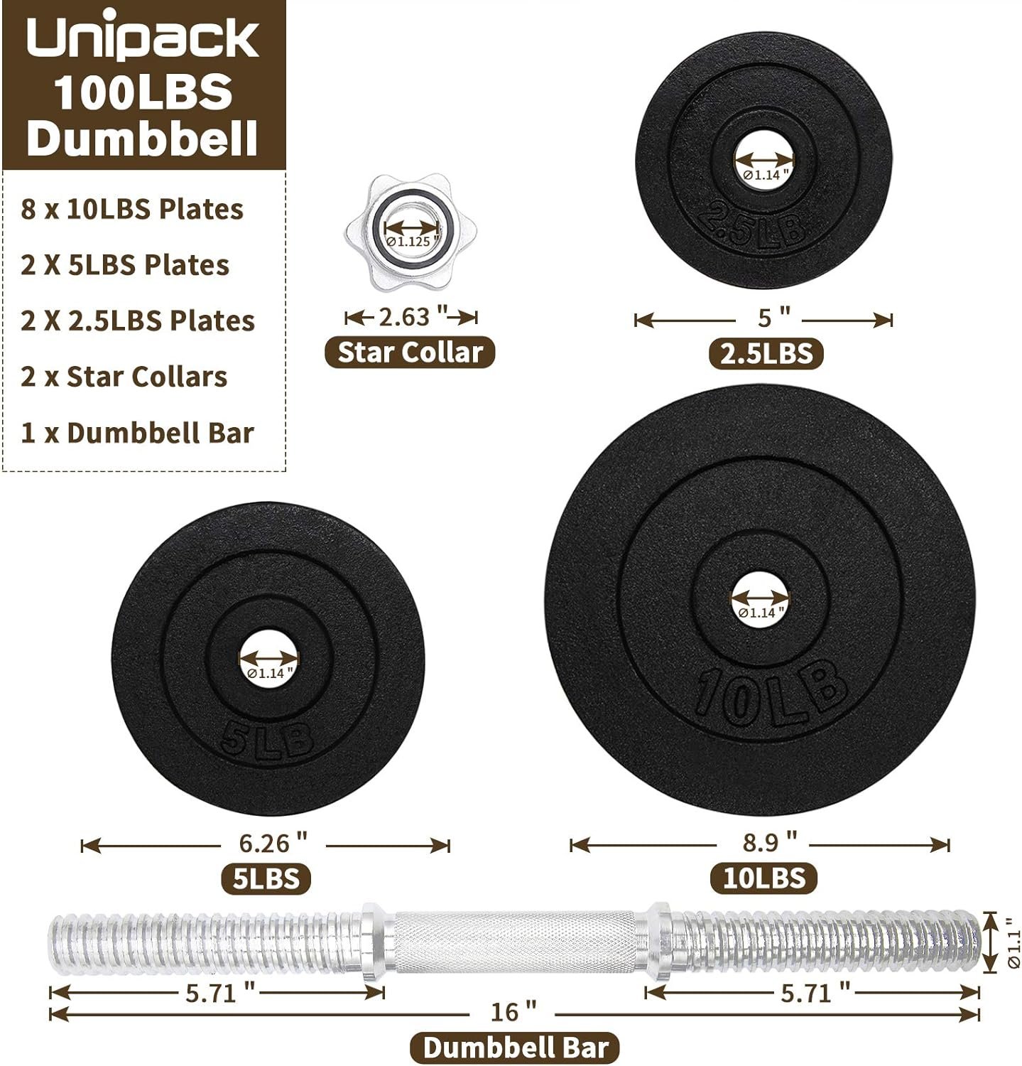 One Pair of Adjustable Dumbbells Kits-200lbs(2x100lbs) - Image 3