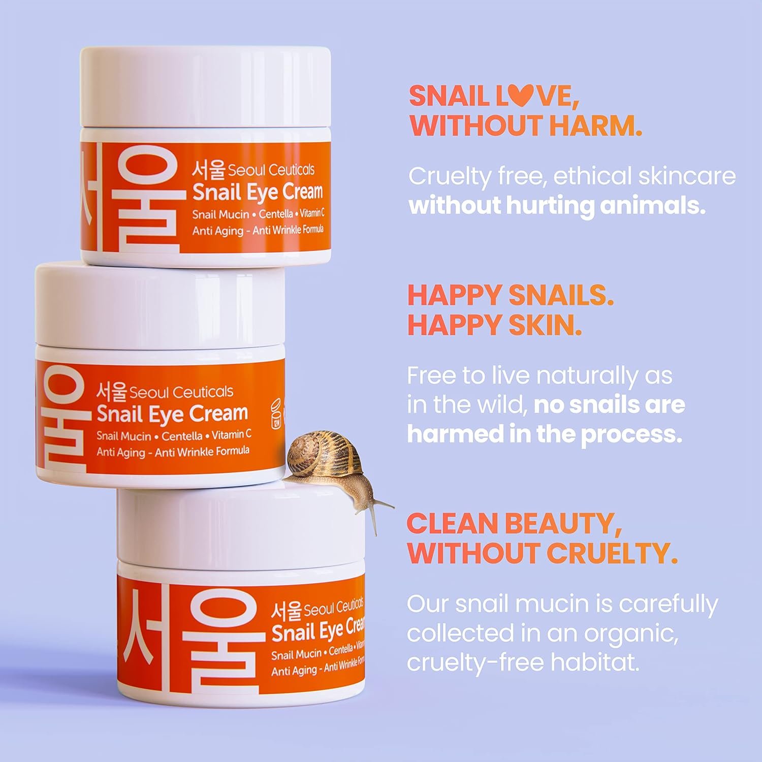 Korean Vitamin C Serum + 97.5% Snail Mucin Eye Cream Set for Glowing Skin & Youthful Eyes - Image 9