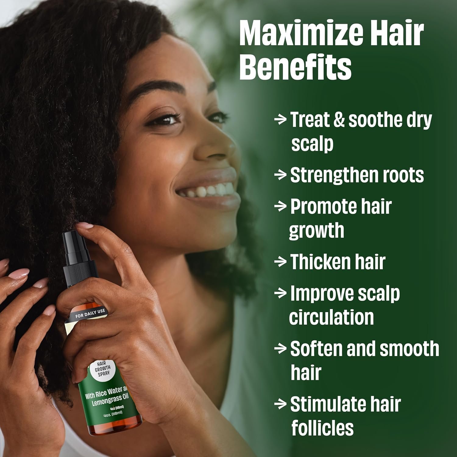 NEW Rosemary Water Spray for Hair Growth Spray, Rosemary Spray for Hair, Rosemary Root Enhancer, Rosemary Oil Spray - Strengthen, Moisturize, Thicken - Rosemary Water for Hair Health - 4oz - Image 5