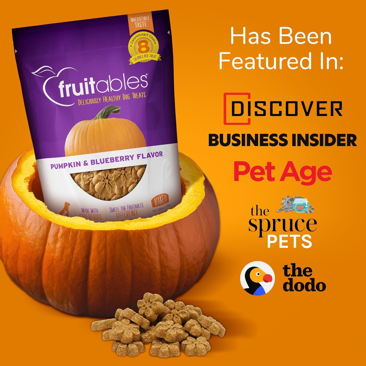 Fruitables Baked Dog Treats Pumpkin & Banana Flavor 7 Oz - Image 10