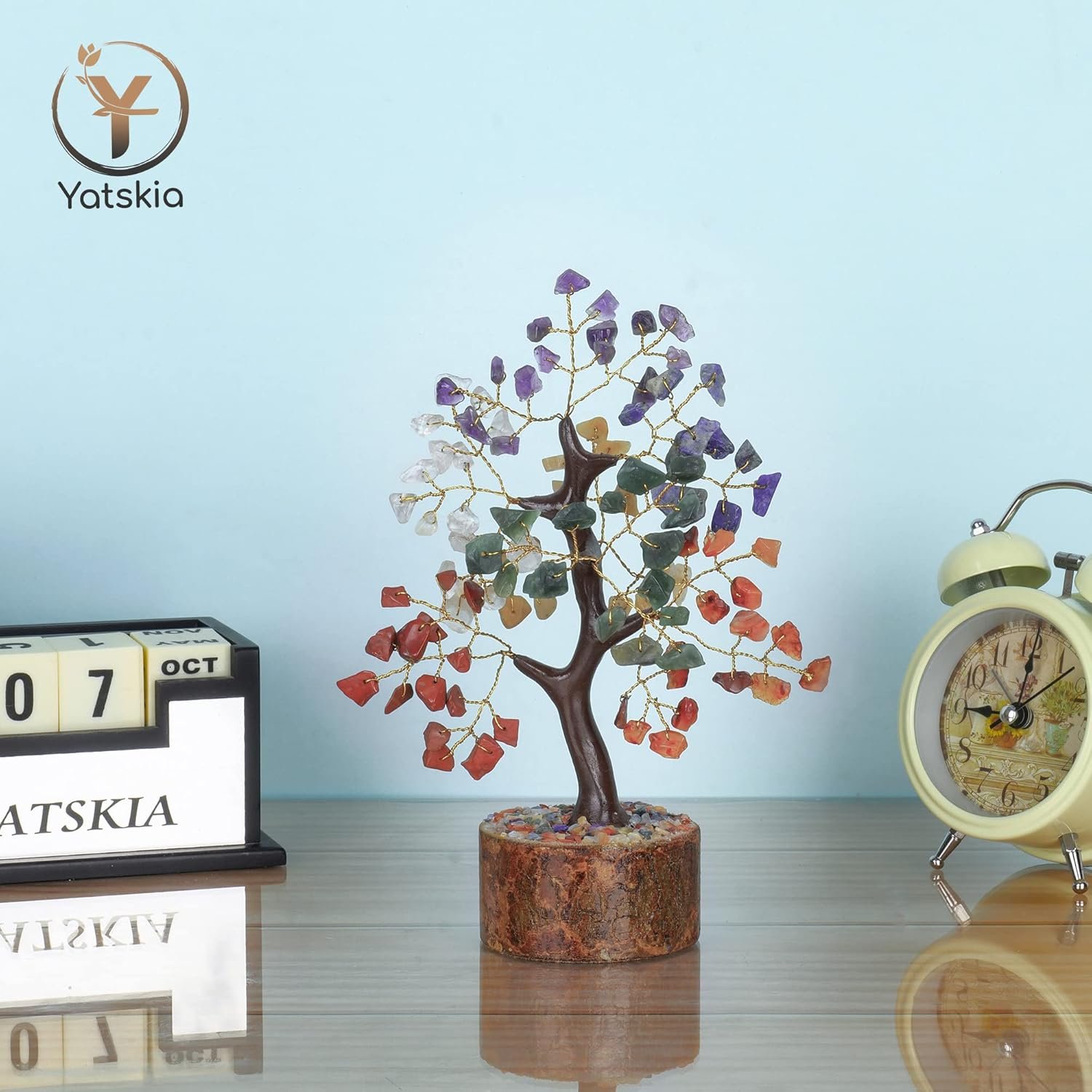 Chakra Tree - Crystal Tree - Chakra Tree Of Life - Crystal Gifts - Tree Of Life Decor - Gemstone Tree - Feng Shui Decor - Chakra Decor - Crystal Decor - Spiritual Gifts - Housewarming Gifts New Home - Image 7