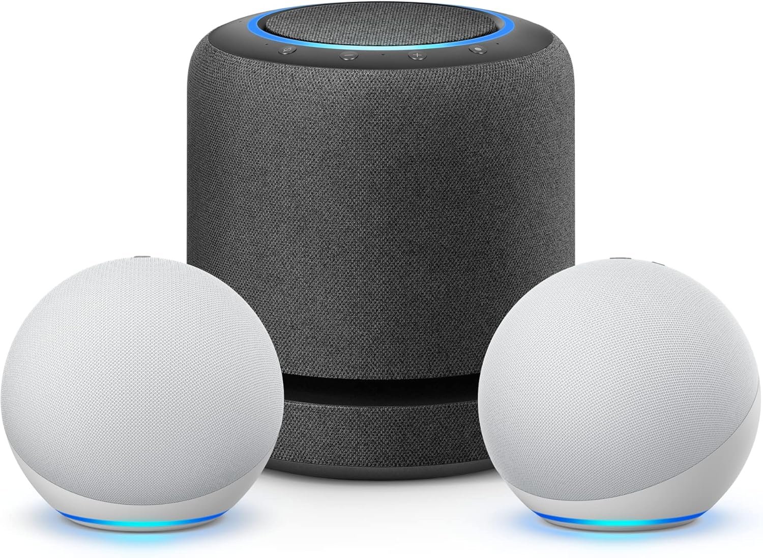 Echo Home Entertainment Bundle | Echo Studio + 2 Echo (4th Gen), Glacier White - Image 2