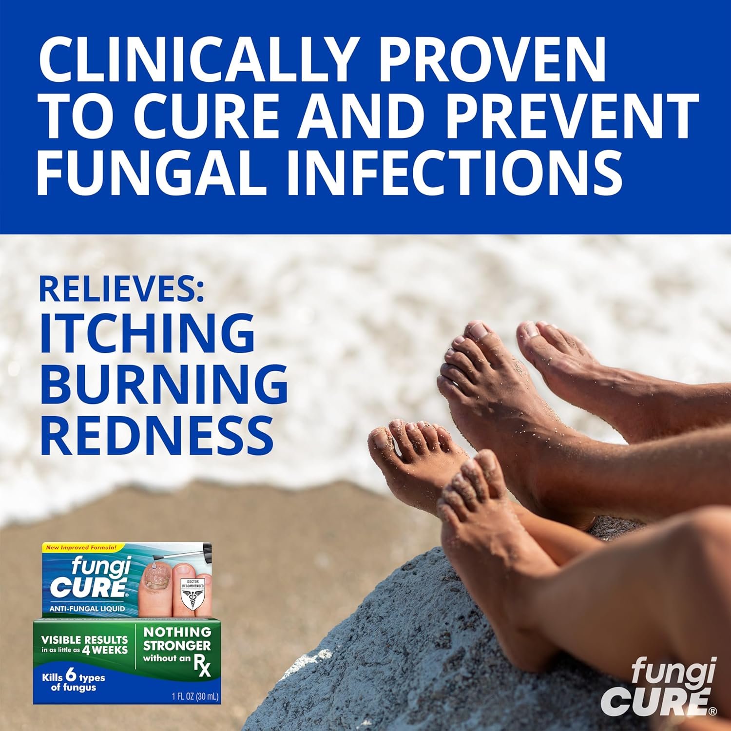 FUNGICURE Anti-Fungal Liquid - Kills 6 Types of Fungus - Clinically Proven - 1 fl oz - Image 3