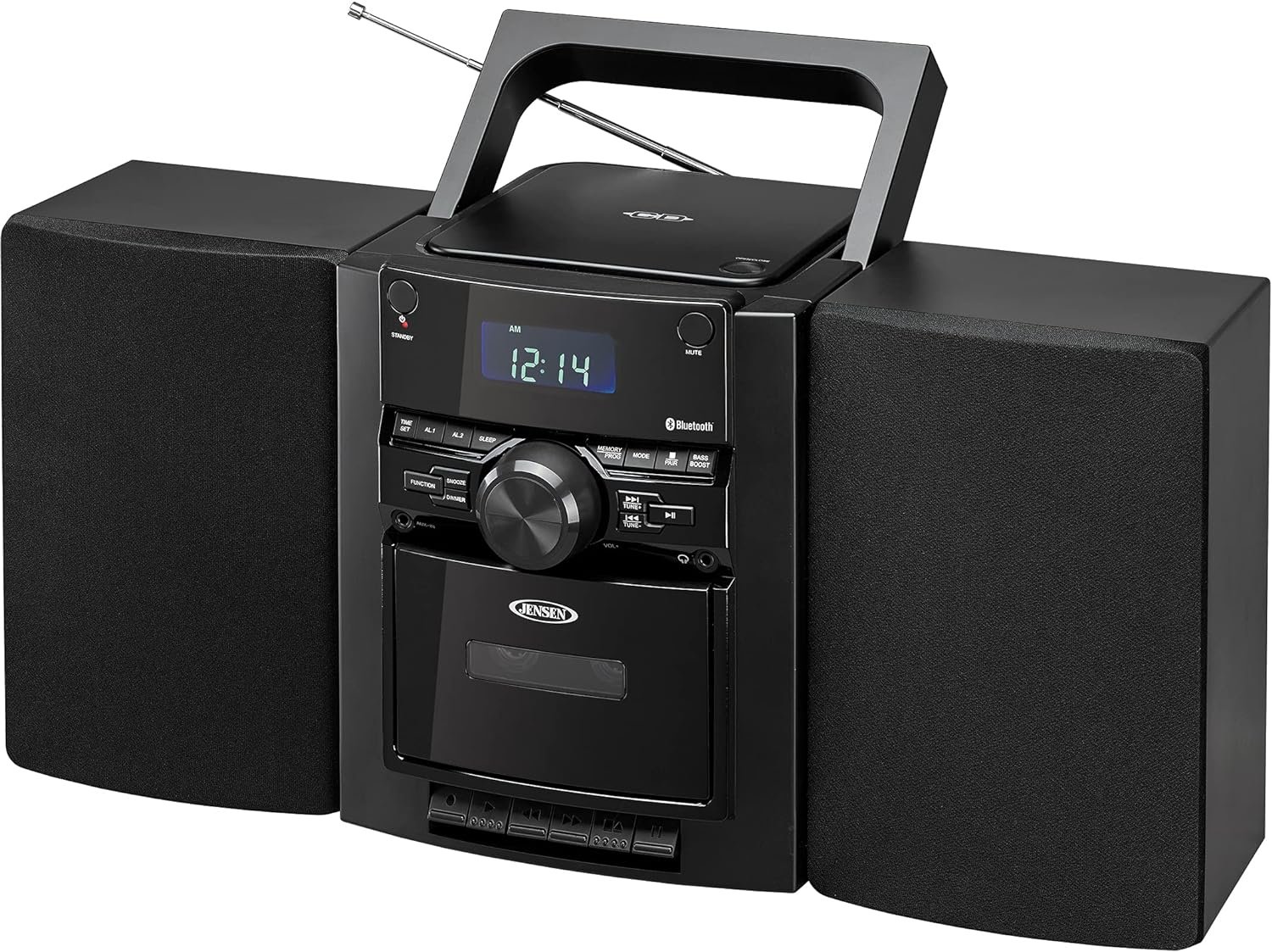 JENSEN® Portable Stereo Bluetooth CD Music System with Cassette and Digital AM/FM Radio - Image 2