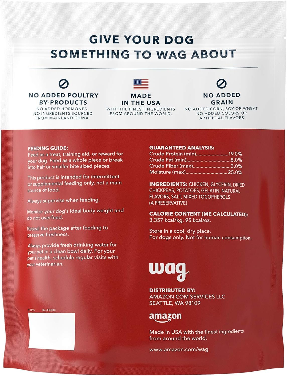 Amazon Brand - Wag Soft & Tender American Jerky Dog Treats – Chicken Recipe (12 oz) - Image 4