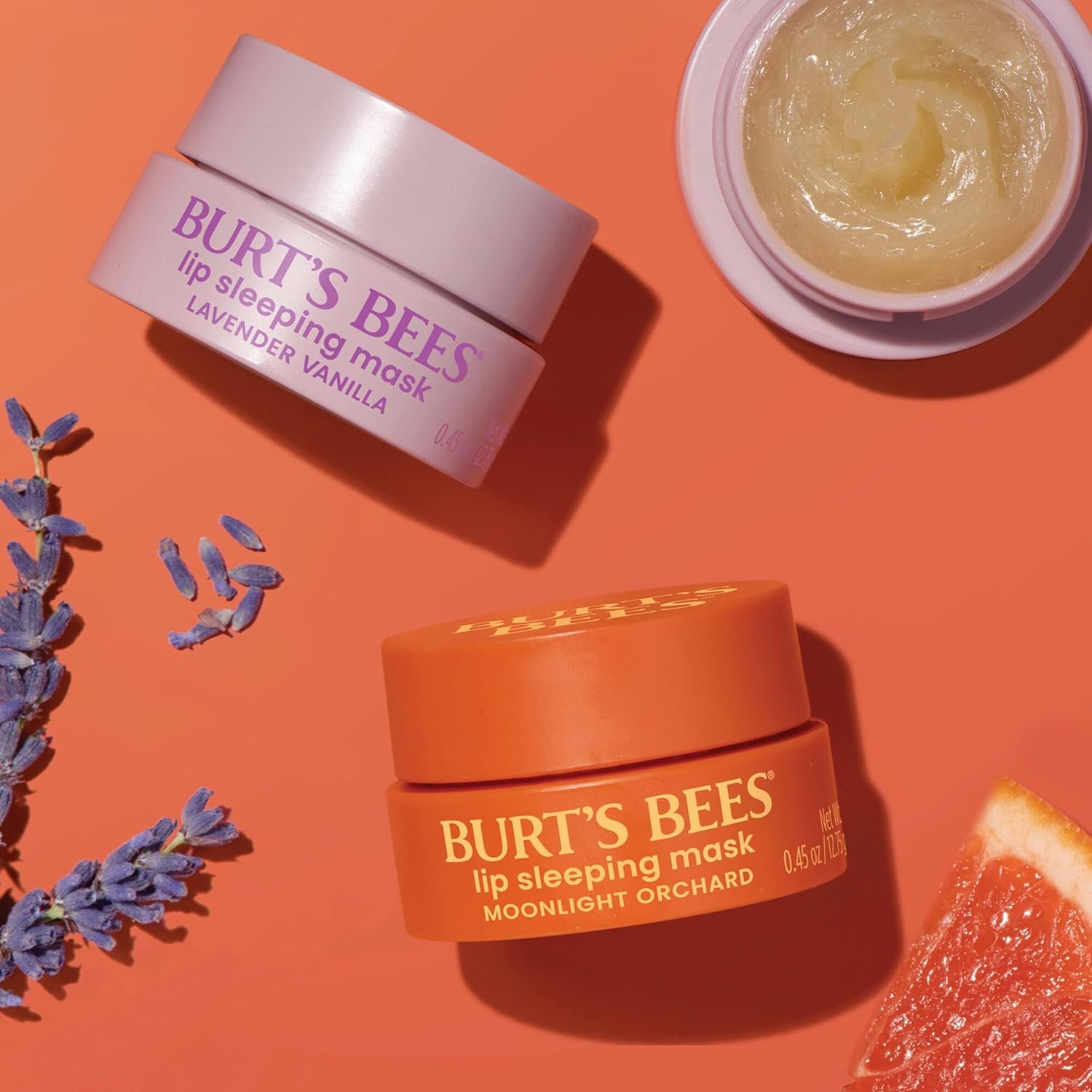 Burt’s Bees Stocking Stuffers, Lavender Vanilla Lip Sleeping Mask, With Hyaluronic Acid and Squalane Moisturizer To Instantly Hydrate Lips, Overnight Lip Mask, Lip Treatment Christmas Gifts, 0.45 oz. - Image 9