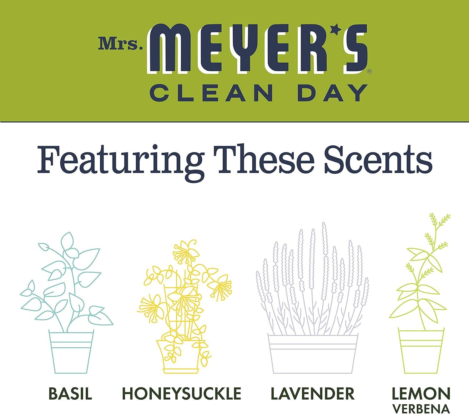 MRS. MEYER'S CLEAN DAY All-Purpose Cleaner Spray, Cruelty Free Formula, Lemon Verbena, 16 fl. oz - Pack of 3 - Image 9