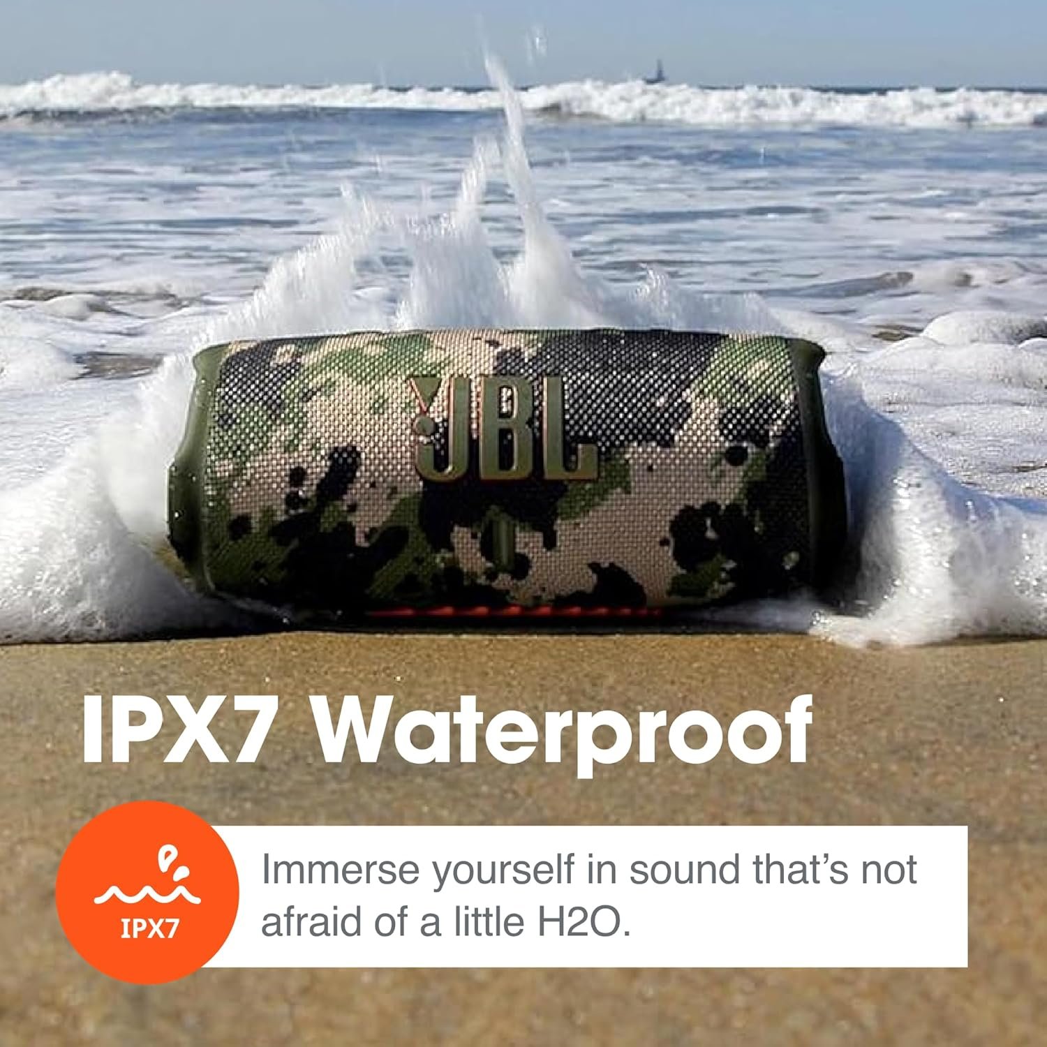 JBL Charge 5 (Black) + Bundle with Case Logic Braided USB Type-C Charge & Sync (6 ft, Gray) - Image 6