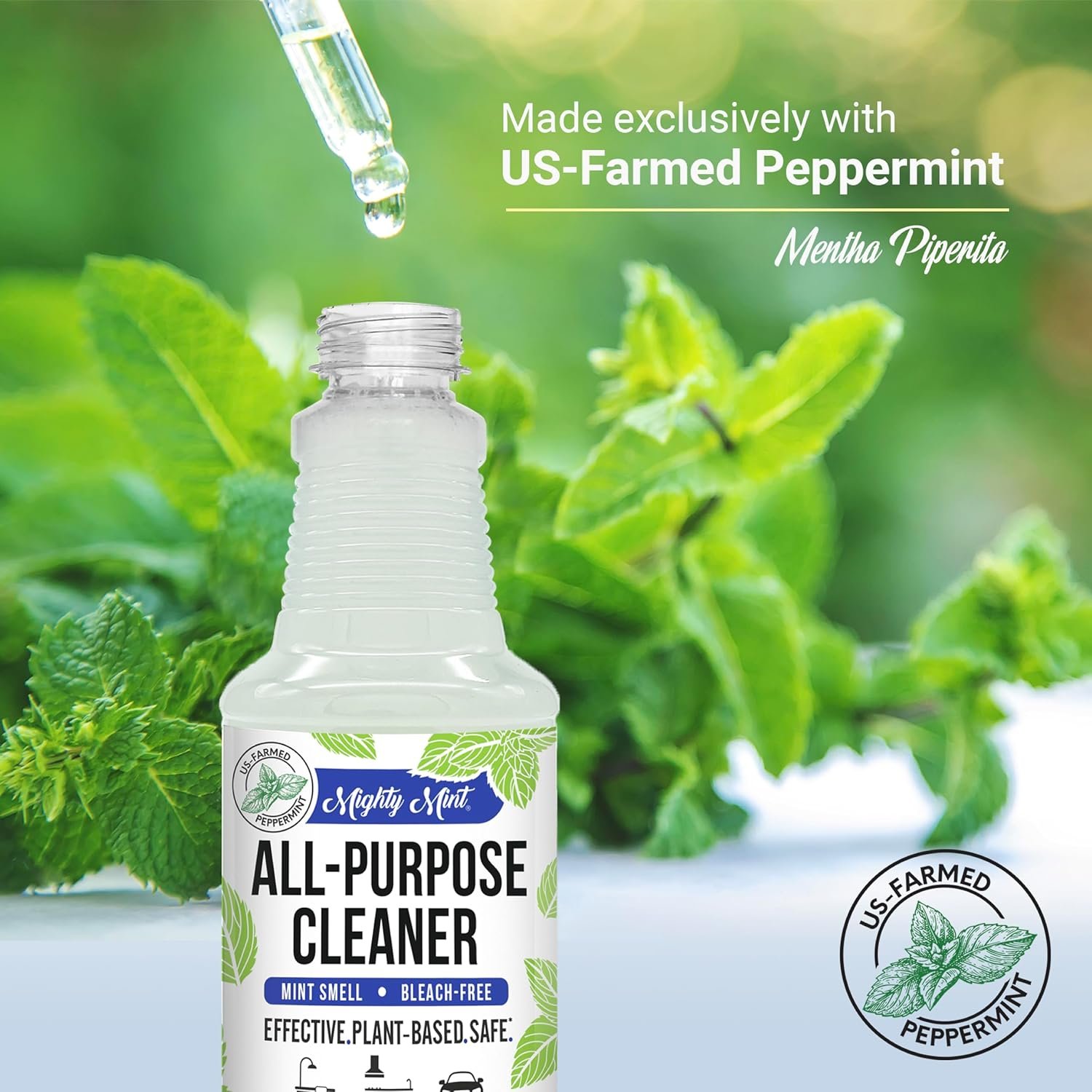 Mighty Mint All-Purpose Cleaner, Non-Toxic Spray for Home, Kitchen, Bathroom, Natural Peppermint Scent, 16oz - Image 6