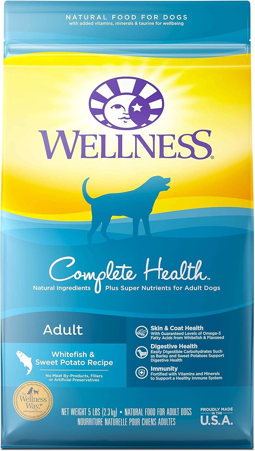 Wellness Dog Food and Treats Trial Bundle: Complete Health Dry Food, Whitefish 5lb & Rewarding Life Soft Treats, Lamb and Salmon - Image 6