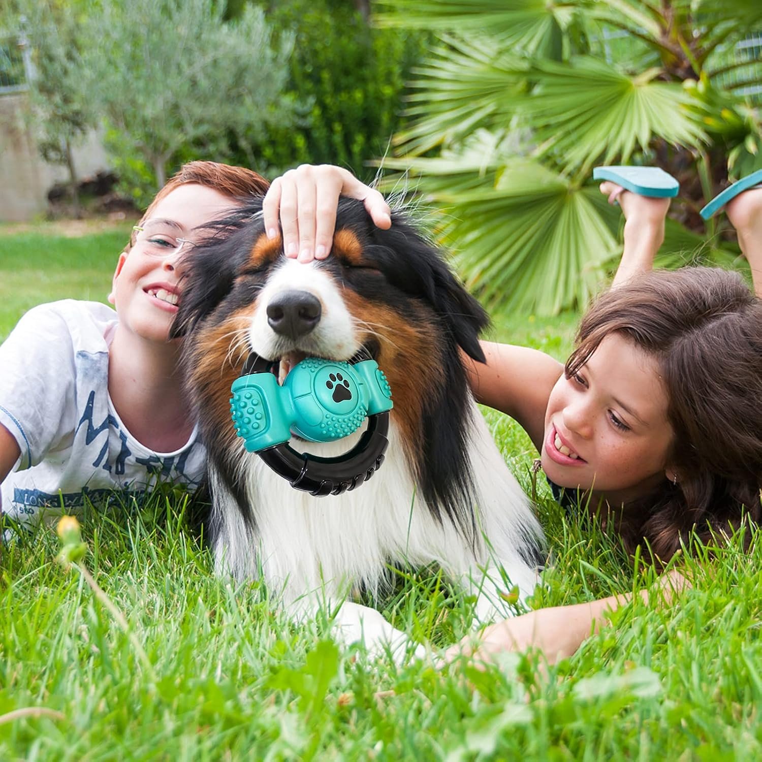 Dog Toys for Aggressive Chewers, Squeaky Dog Toys, Indestructible Dog Chew Toys for Medium Large Dogs, Milk Flavor Dog Toys to Keep Them Busy - Image 3