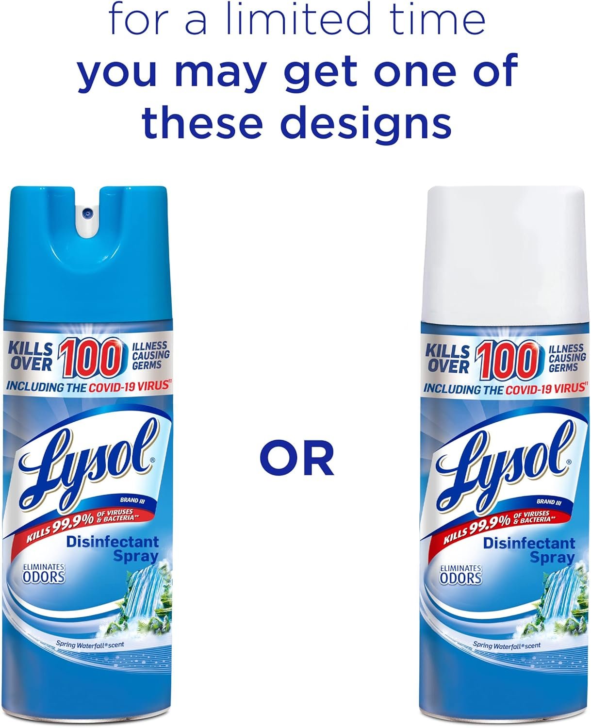 Lysol Disinfectant Spray, Sanitizing and Antibacterial Spray, For Disinfecting and Deodorizing, Spring Waterfall, 12.5 Fl Oz, (Packaging May Vary) - Image 8
