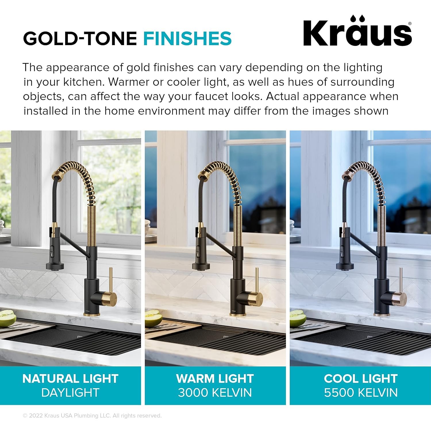 KRAUS Bolden Touchless Sensor Commercial Style 2-Function Single Handle Pull Down Kitchen Faucet in Brushed Brass/Matte Black, KSF-1610BBMB - Image 8