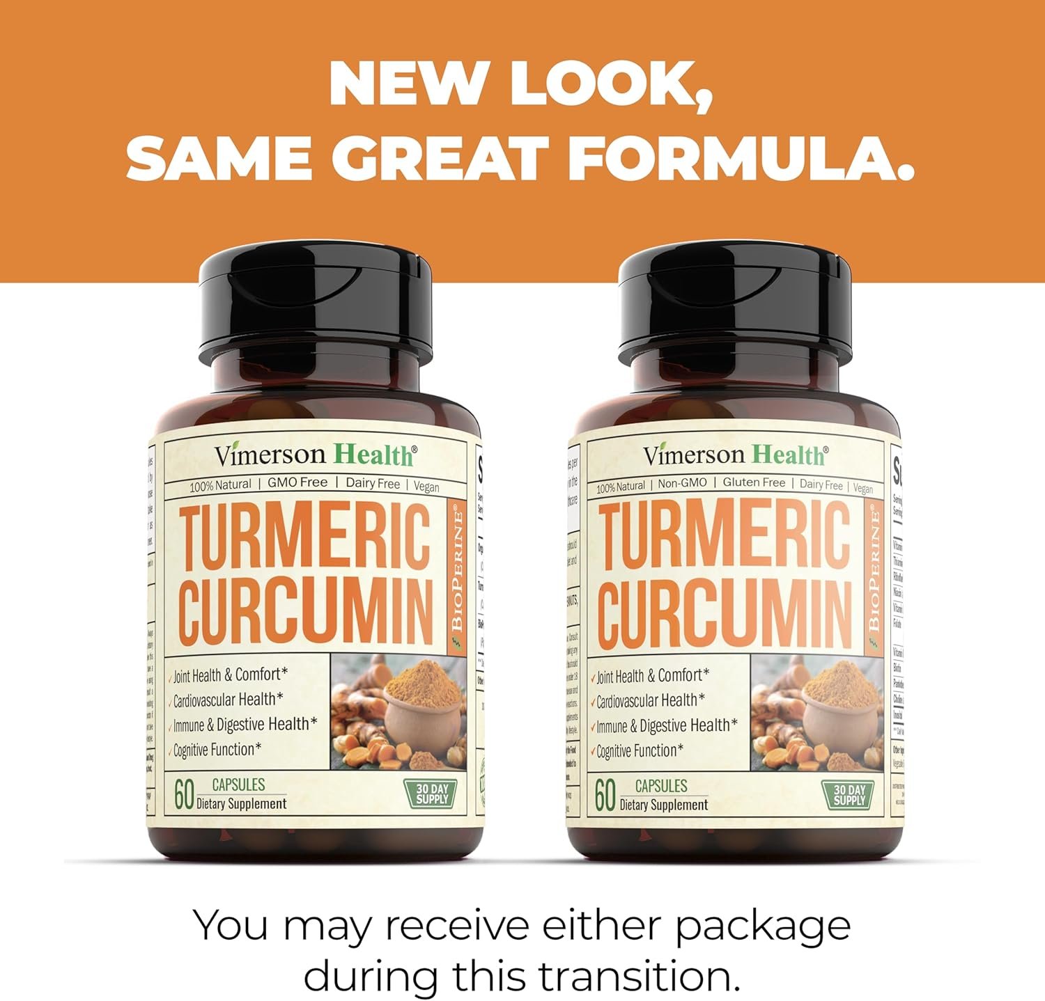 Turmeric Curcumin & Black Pepper Extract. High Absorption Joint Support Supplement with Bioperine. 95% Curcuminoids. Antioxidant Turmeric Supplement for Inflammation Balance & Immune Support. 1200mg - Image 9