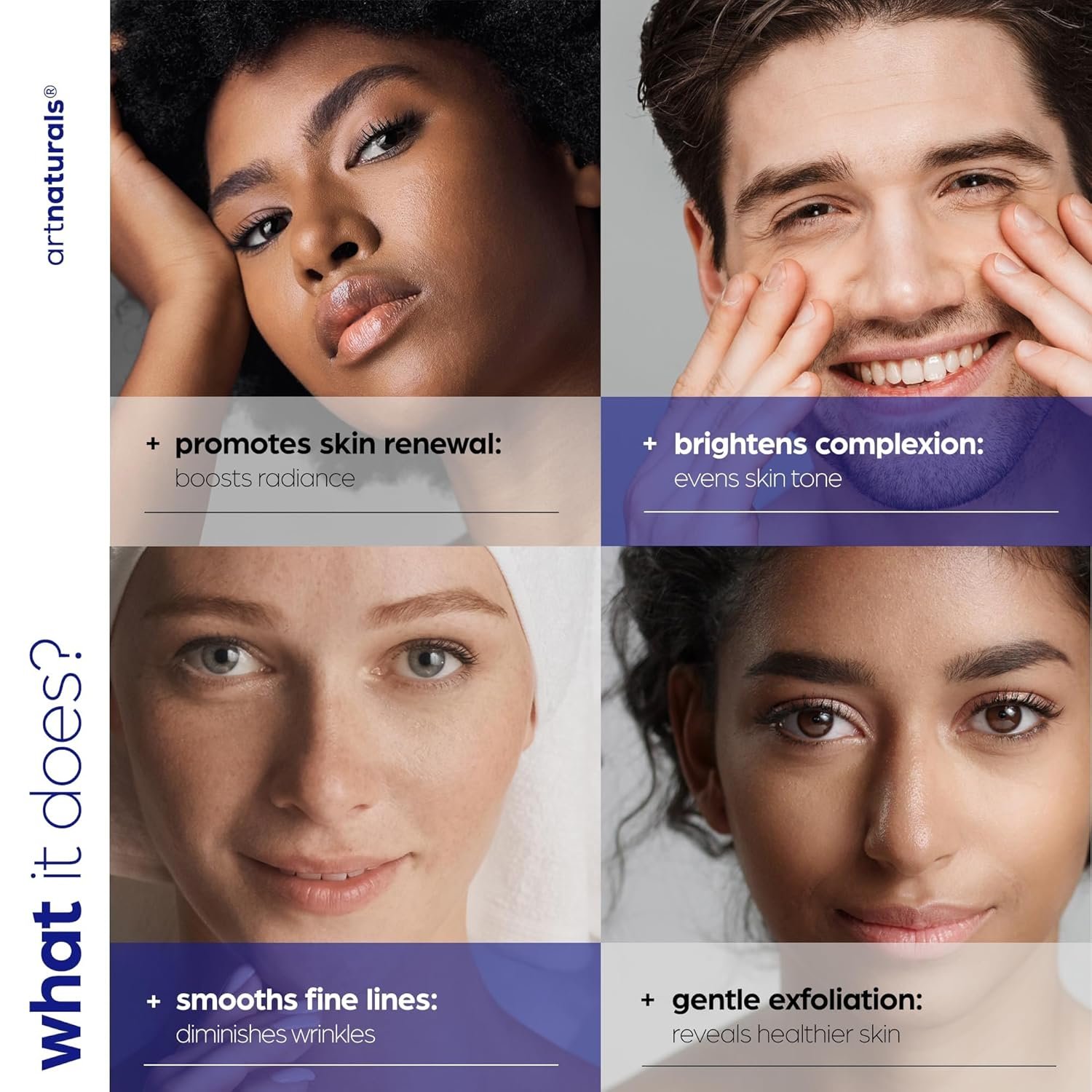 artnaturals Glycolic Serum - Face Serum - Vitamin C and Aloe Vera - Exfoliates and Minimizes Pores, Reduce Acne, Breakouts, and Appearance of Aging and Scars -1 oz. - Image 4