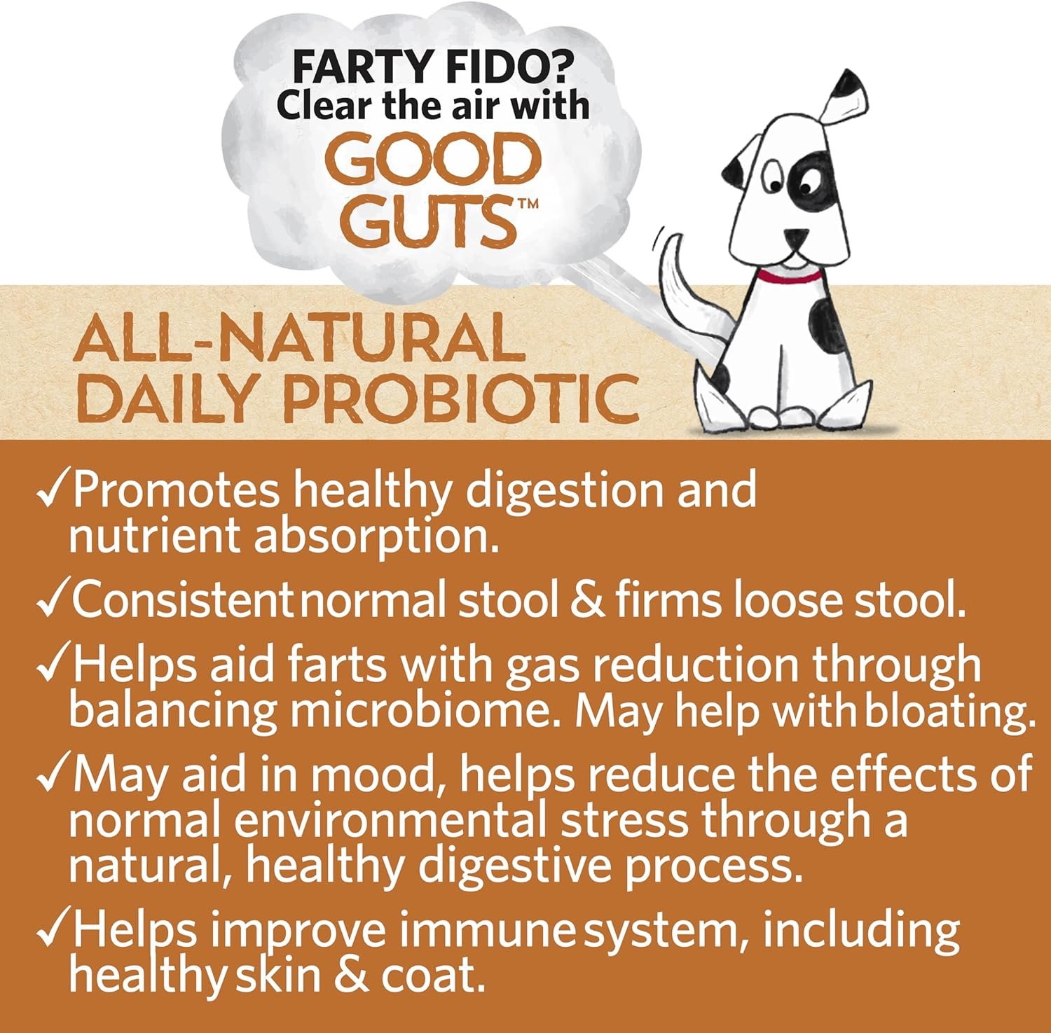 Good Guts for Lil Mutts Probiotic for Dogs, Billions of CFUs, 11 Strains, 5 Digestive Enzymes, 2 Prebiotics, Digestive Gut Health for Dogs, Adult & Puppy Probiotics Supplements (30 Days) - Image 3