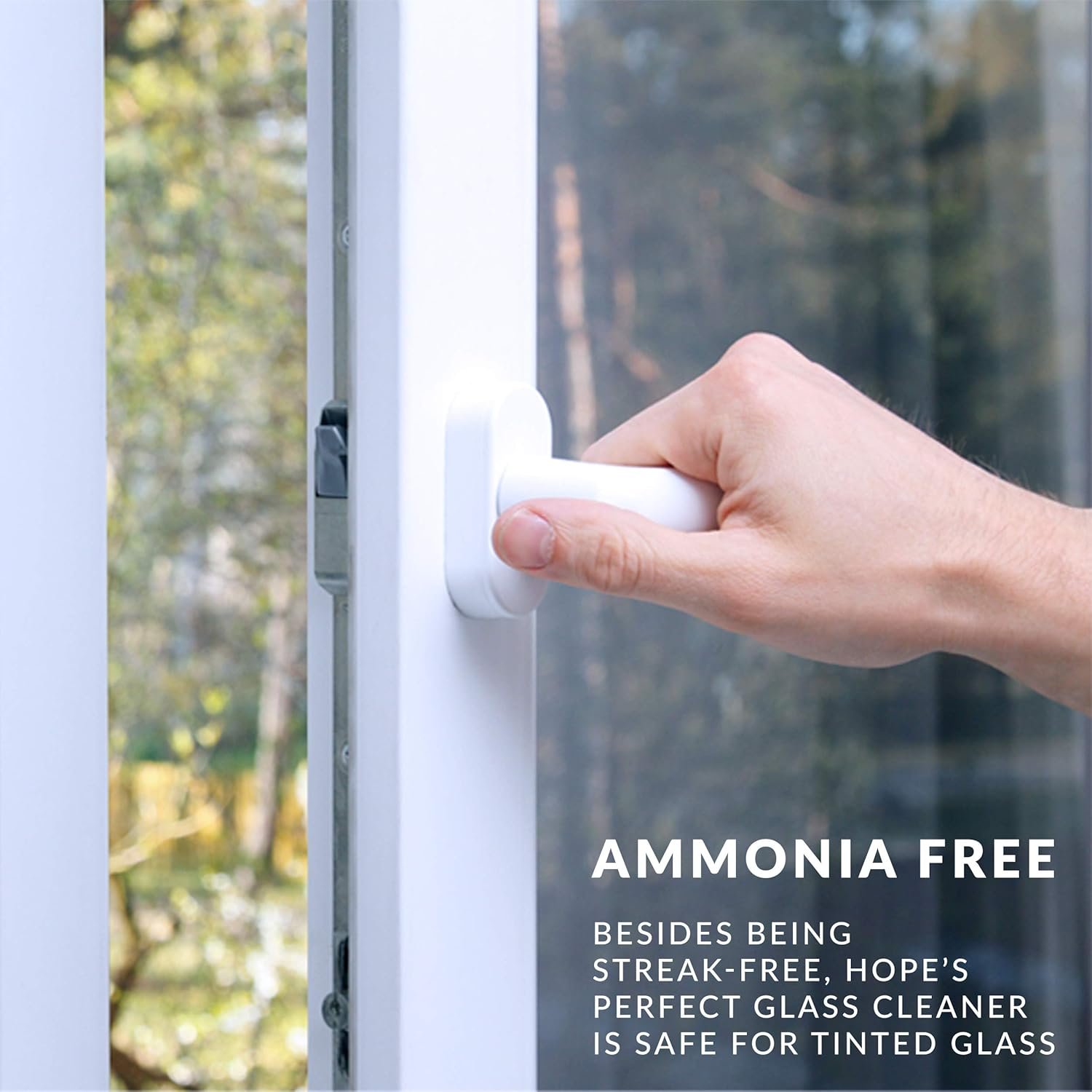 HOPE'S Perfect Glass Cleaner Spray, Streak-Free, Ammonia-Free Window, Mirror, Screen, Tinted Glass, and Shower Door Cleaner, Indoor and Outdoor Glass Surfaces, 32 Fl Oz, Pack of 1 - Image 7