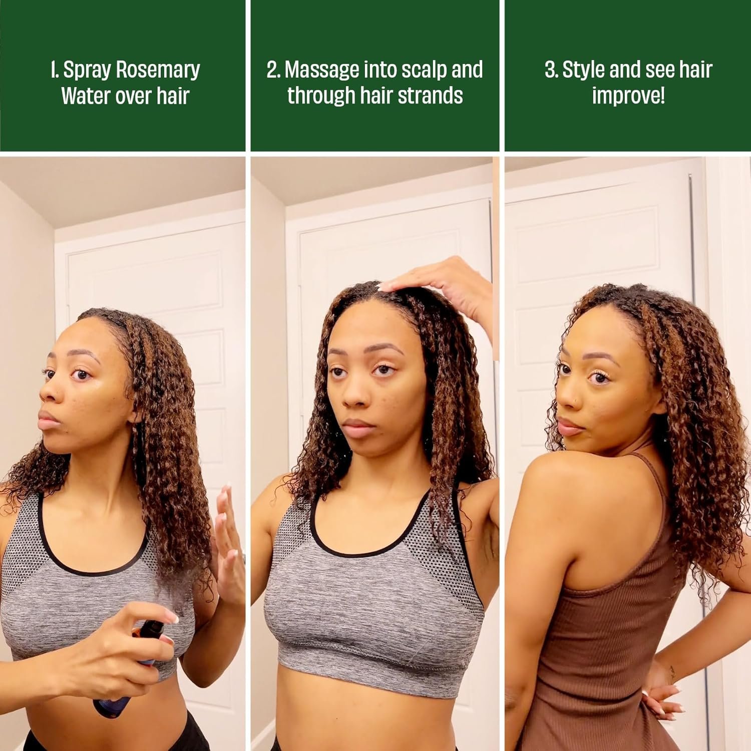 NEW Rosemary Water Spray for Hair Growth Spray, Rosemary Spray for Hair, Rosemary Root Enhancer, Rosemary Oil Spray - Strengthen, Moisturize, Thicken - Rosemary Water for Hair Health - 4oz - Image 4