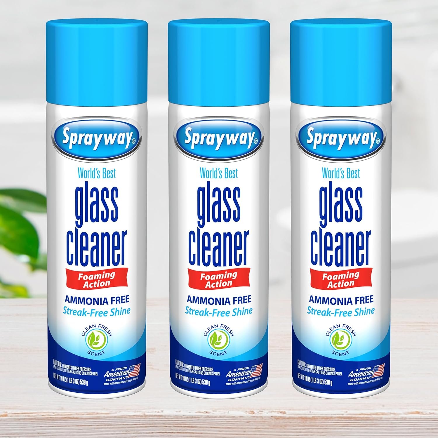 The Award Box Sprayway Glass Cleaner Foam Action Cleaner 19 oz. with Cleaning Cloth in Packaging (3 Pack) - Image 8